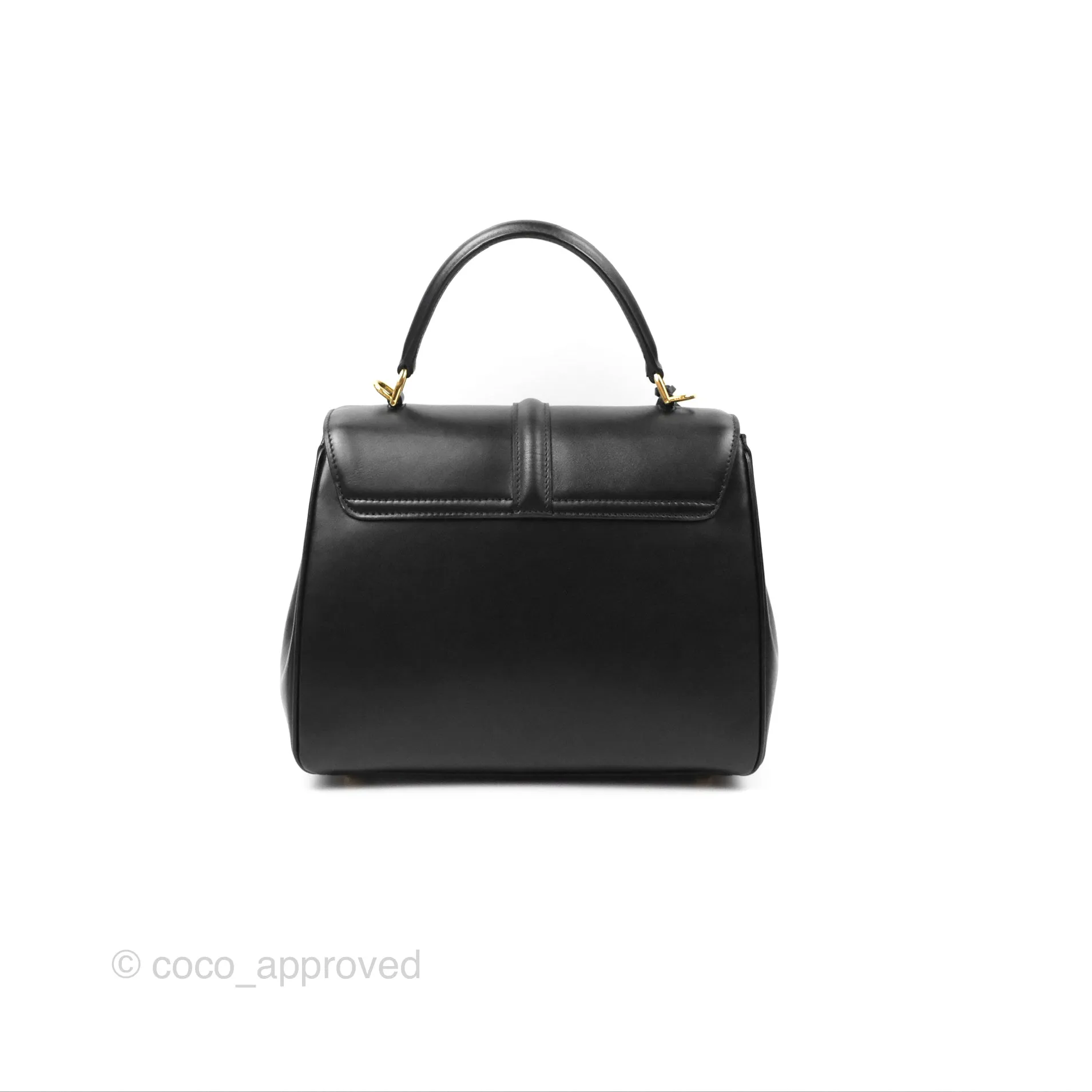 Celine Small 16 Bag Black Satinated Calfskin