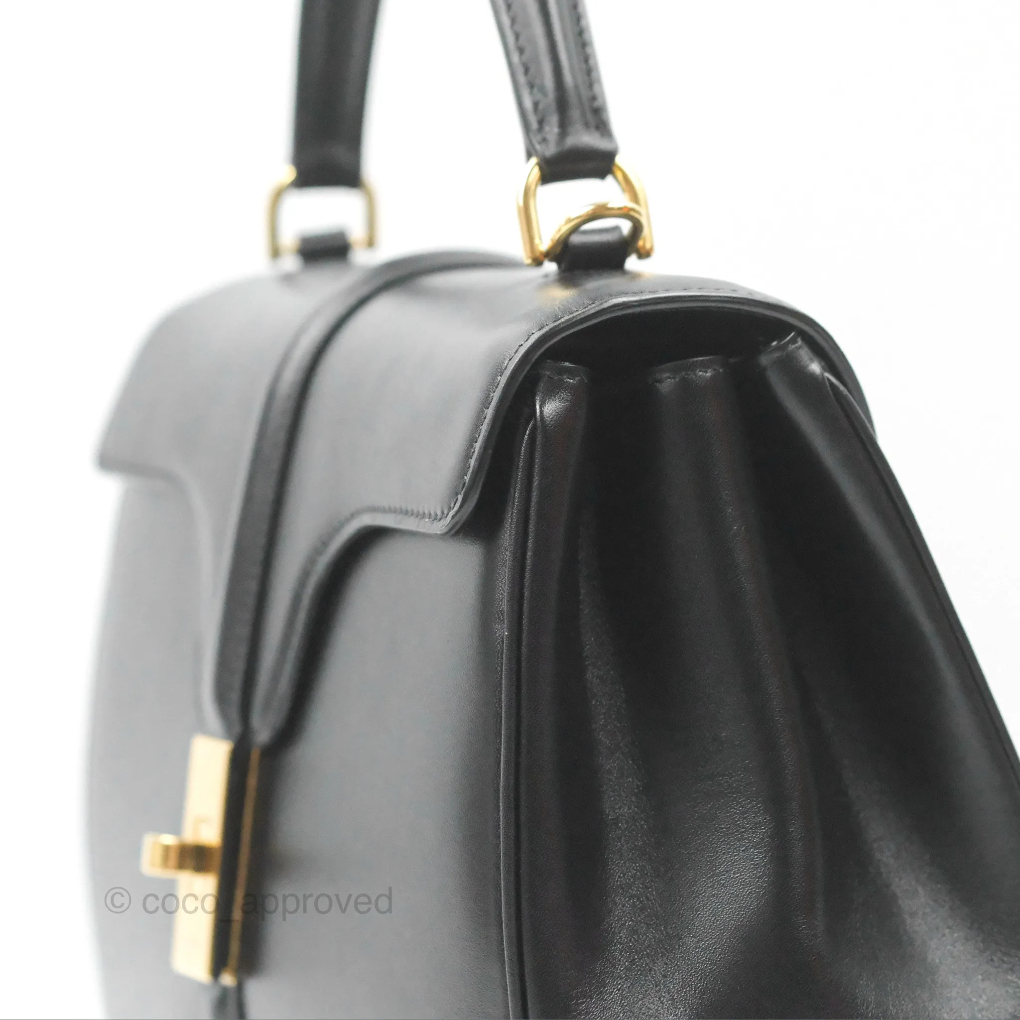 Celine Small 16 Bag Black Satinated Calfskin