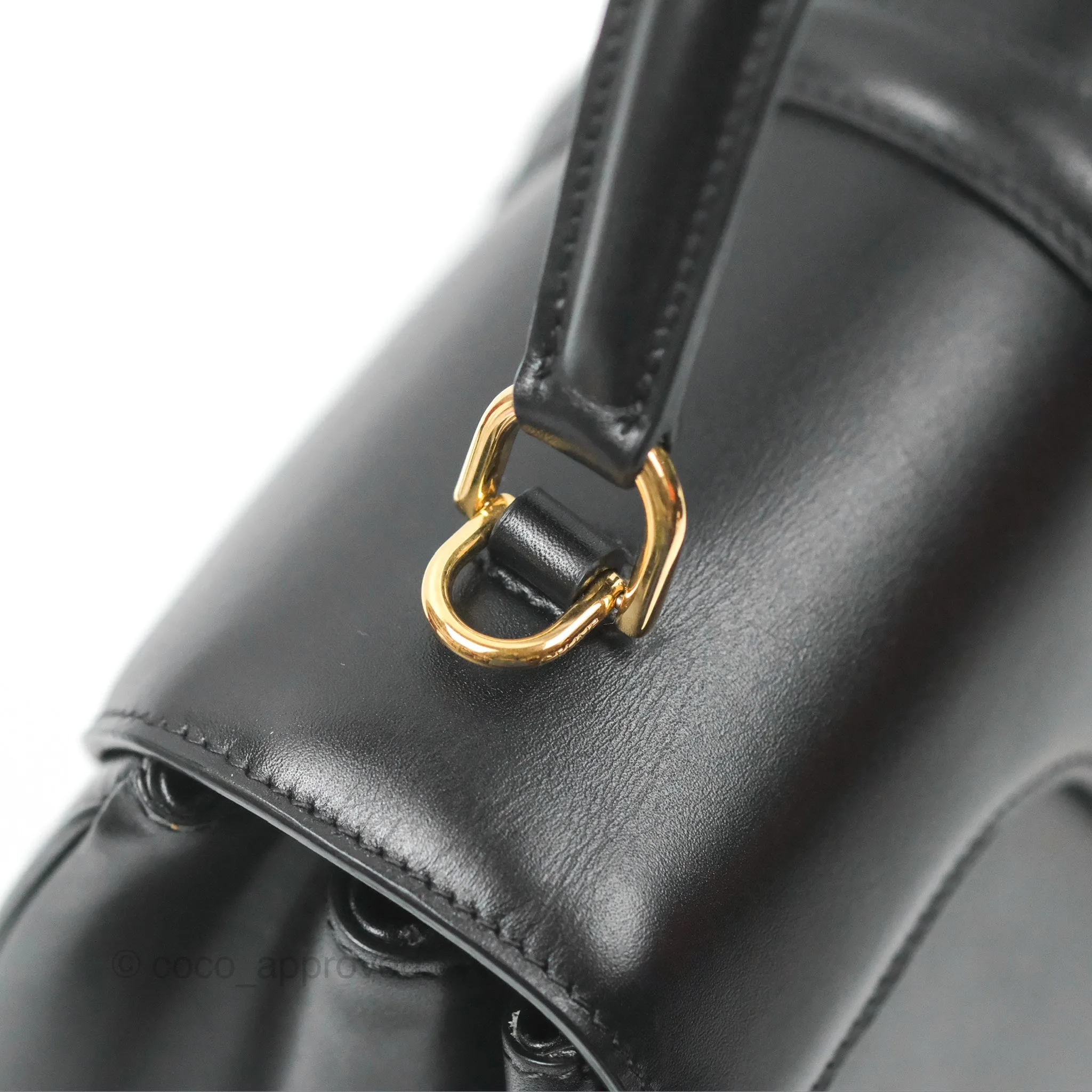 Celine Small 16 Bag Black Satinated Calfskin