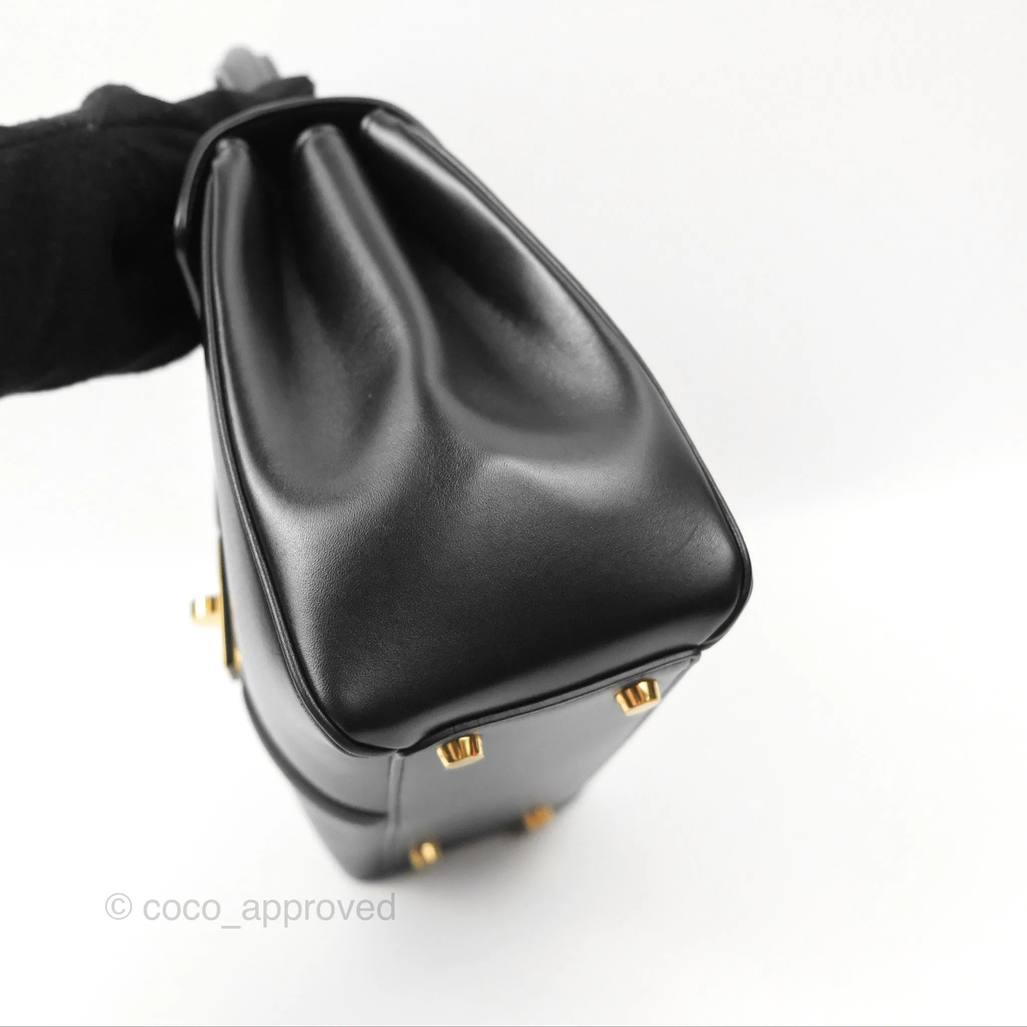 Celine Small 16 Bag Black Satinated Calfskin