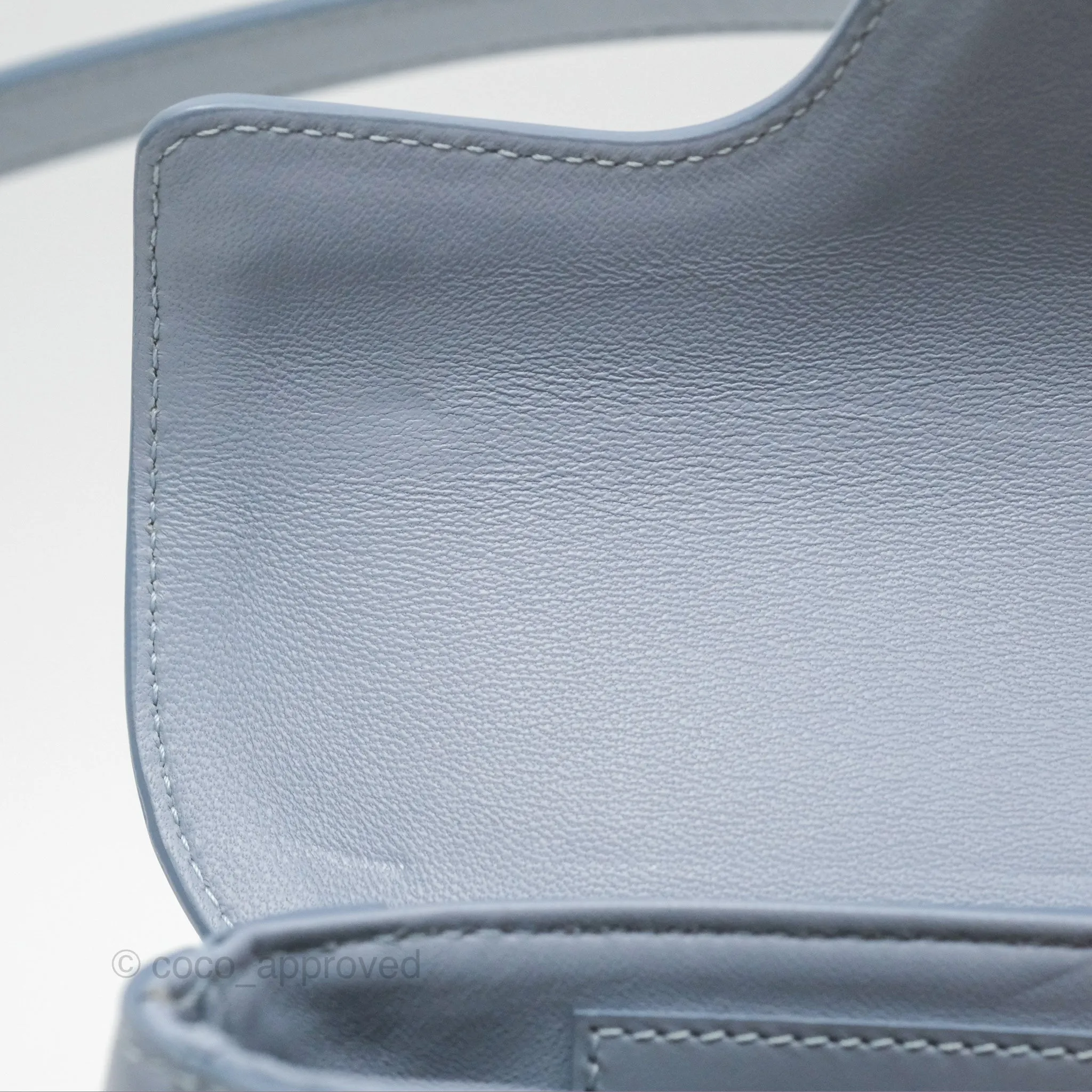 Celine Small Besace 16 Arctic Blue Natural Calfskin