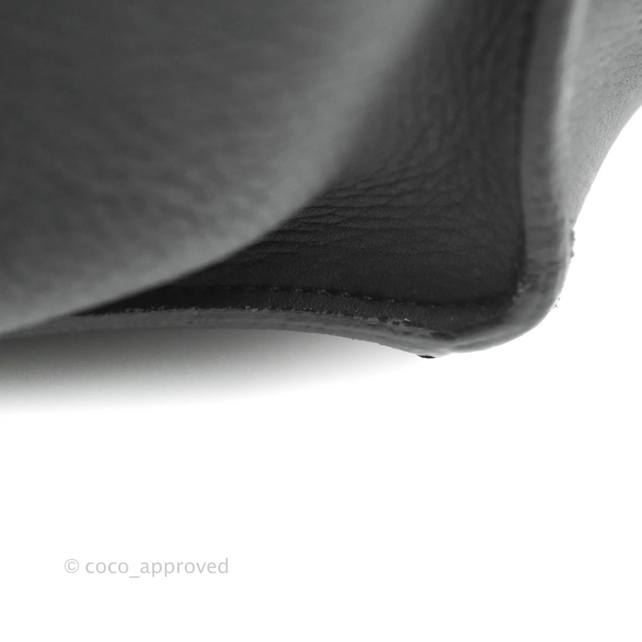 Celine Small Big Bag Black Supple Grained Leather Silver Hardware Dark Grey