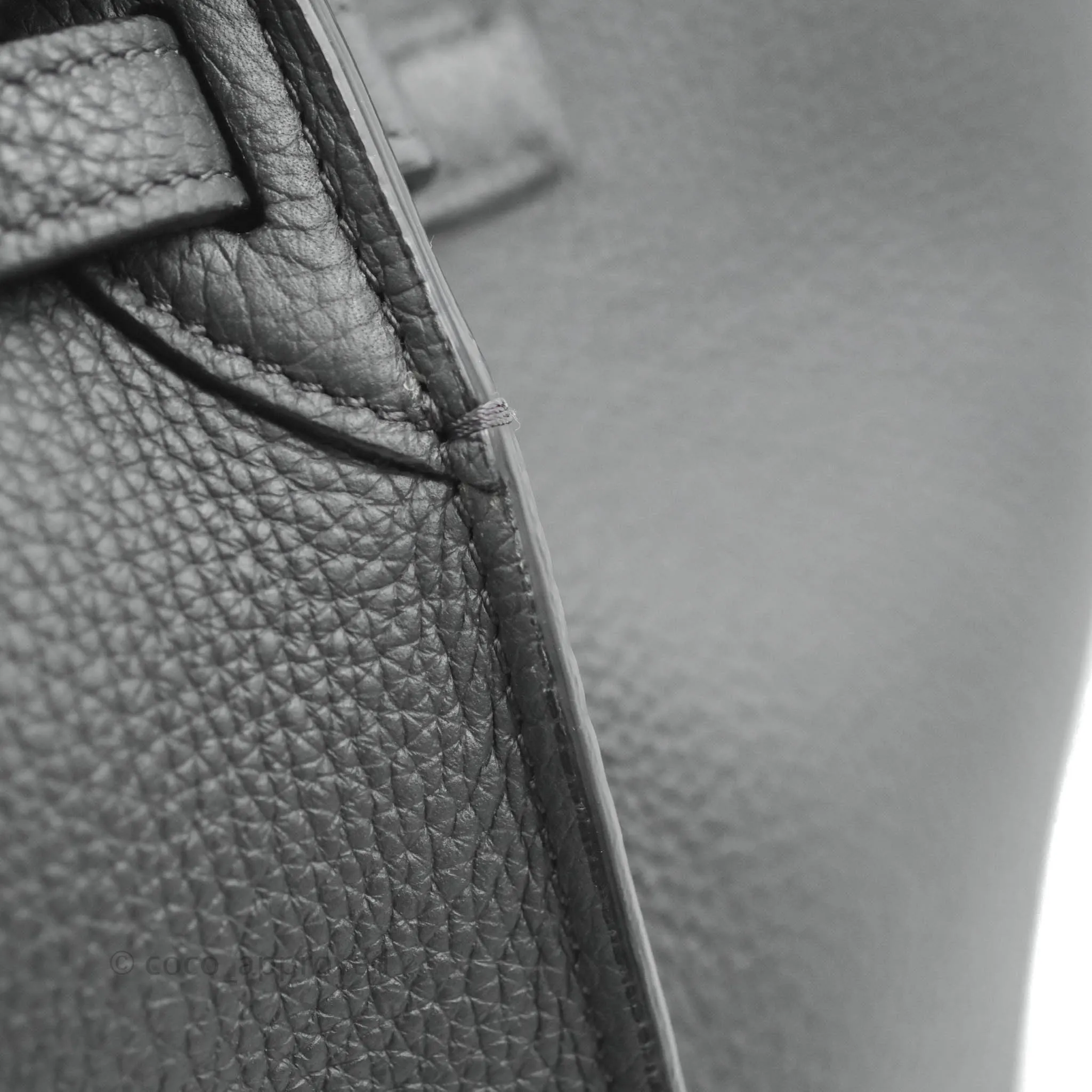 Celine Small Big Bag Black Supple Grained Leather Silver Hardware Dark Grey