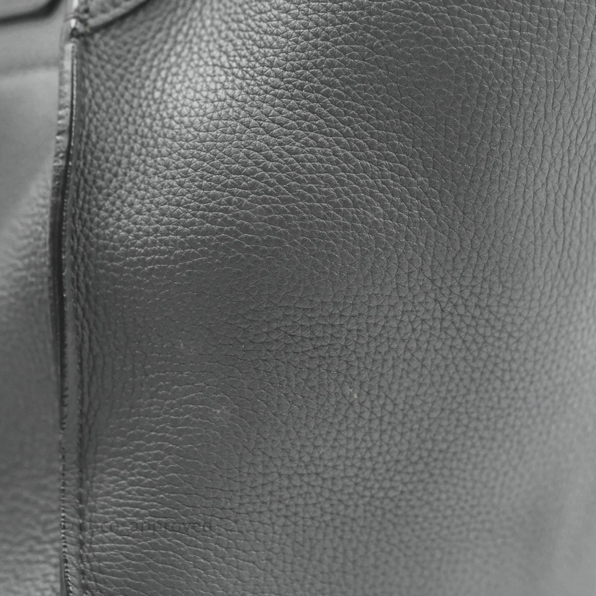 Celine Small Big Bag Black Supple Grained Leather Silver Hardware Dark Grey