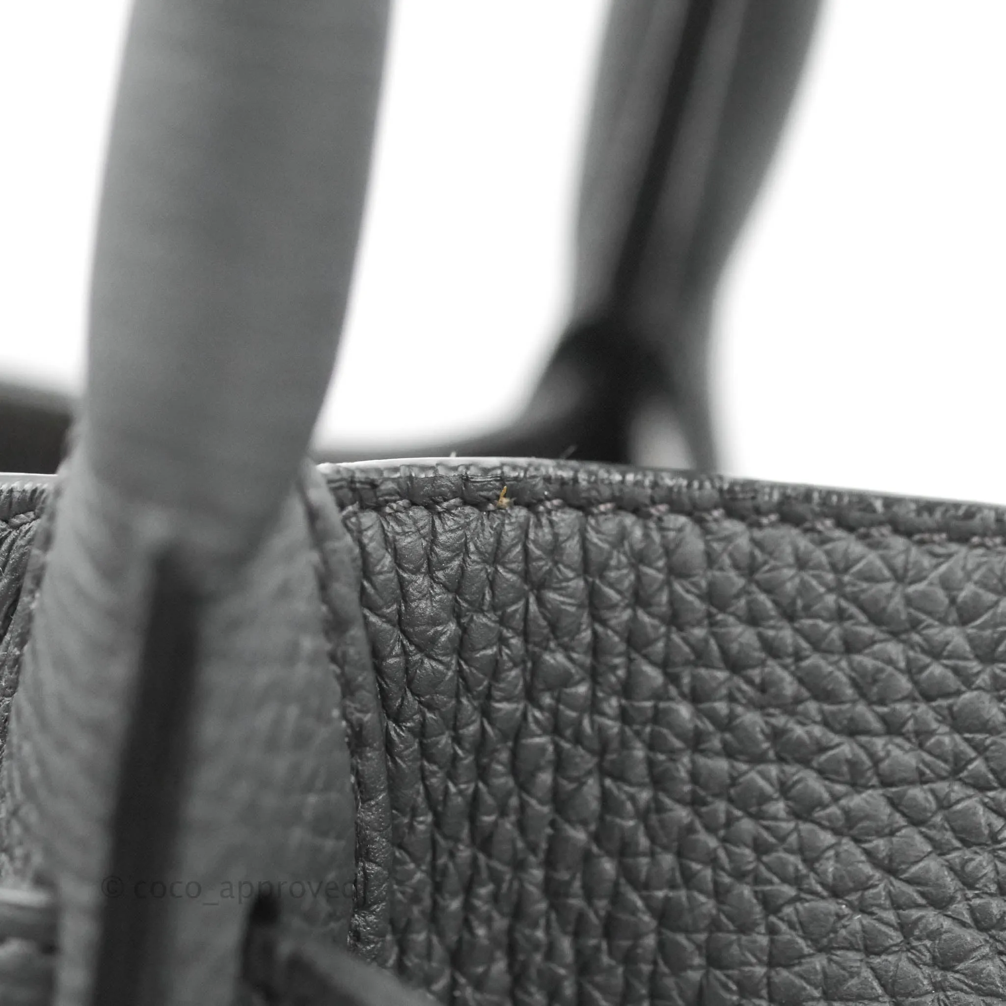 Celine Small Big Bag Black Supple Grained Leather Silver Hardware Dark Grey