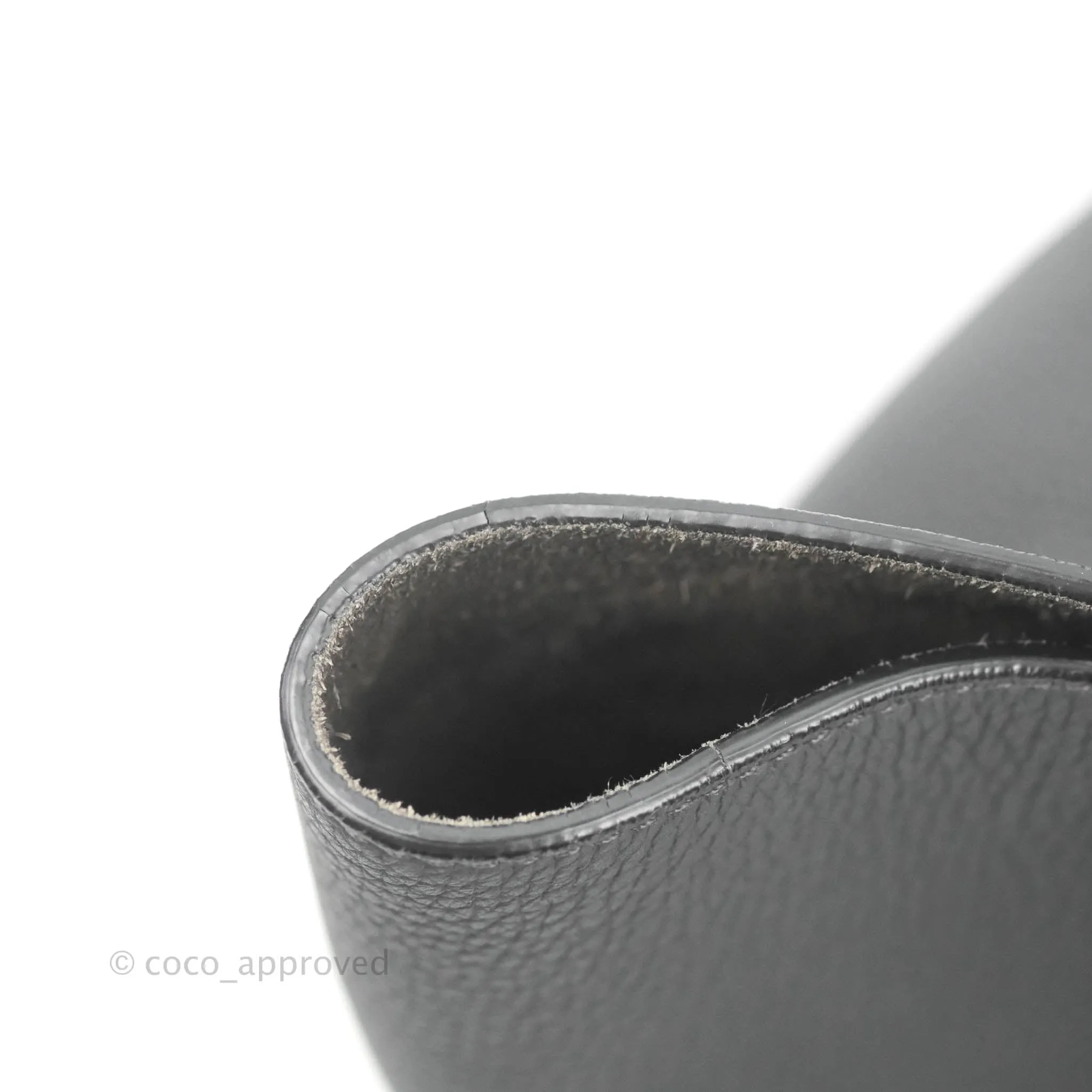 Celine Small Big Bag Black Supple Grained Leather Silver Hardware Dark Grey