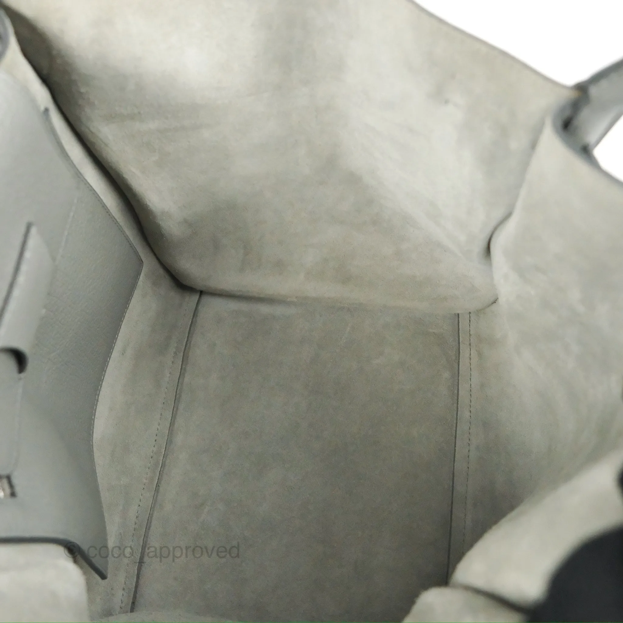Celine Small Big Bag Grey Supple Grained Leather Silver Hardware