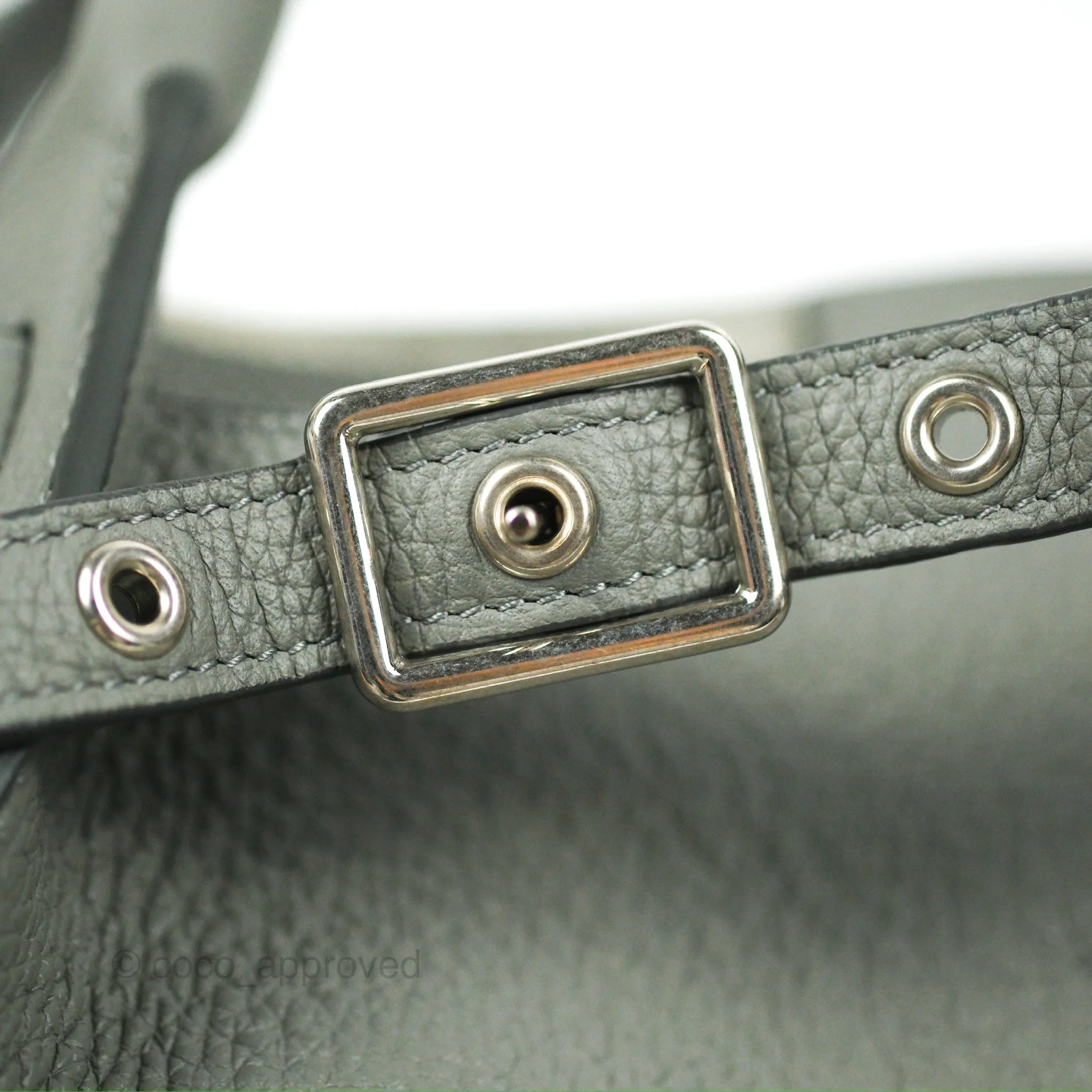 Celine Small Big Bag Grey Supple Grained Leather Silver Hardware