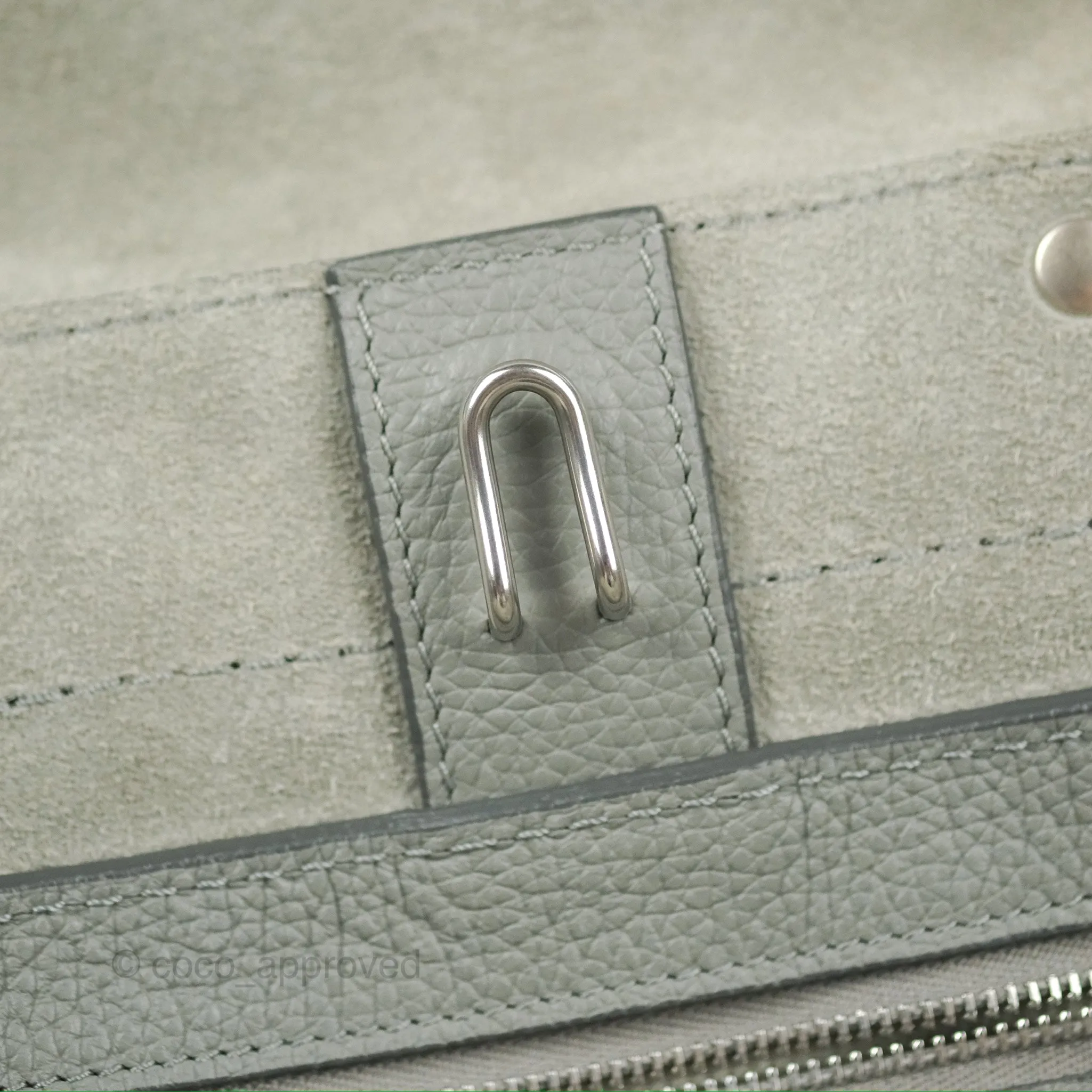 Celine Small Big Bag Grey Supple Grained Leather Silver Hardware