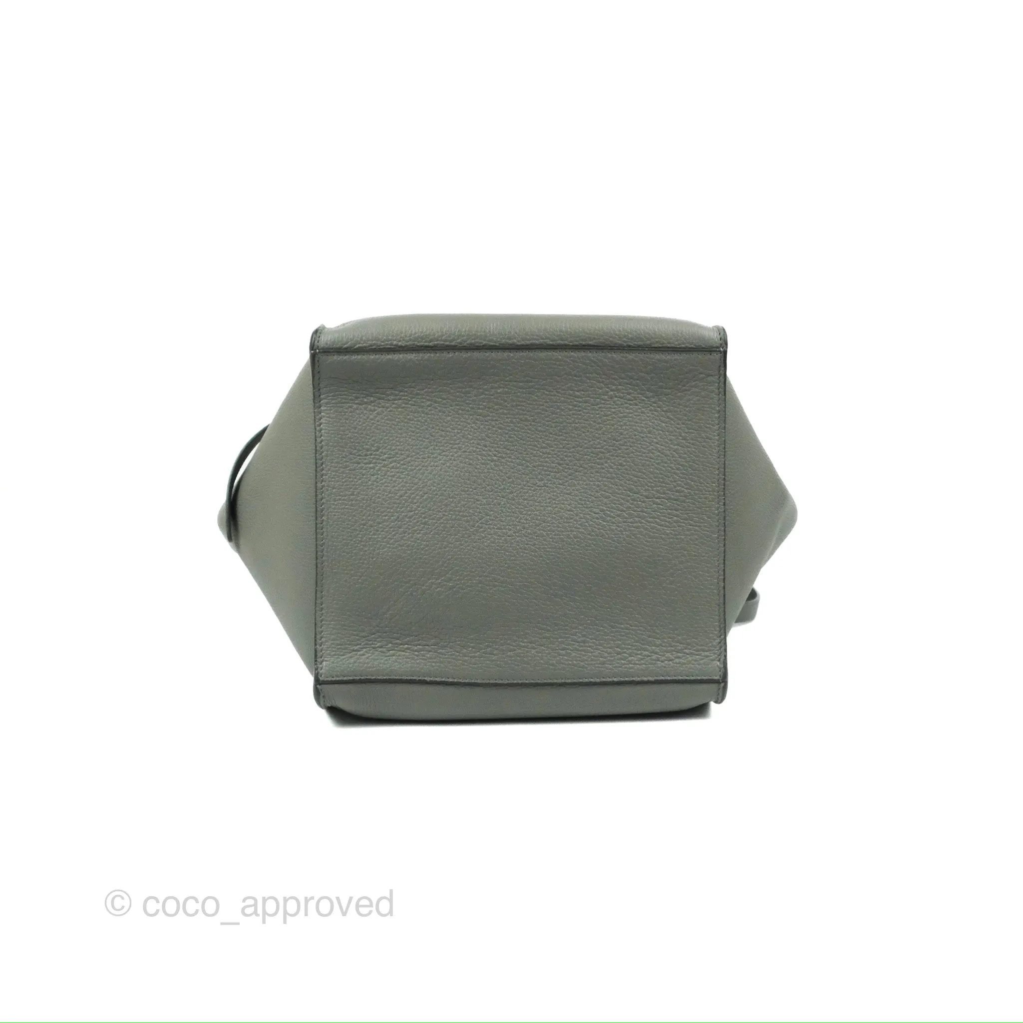 Celine Small Big Bag Grey Supple Grained Leather Silver Hardware