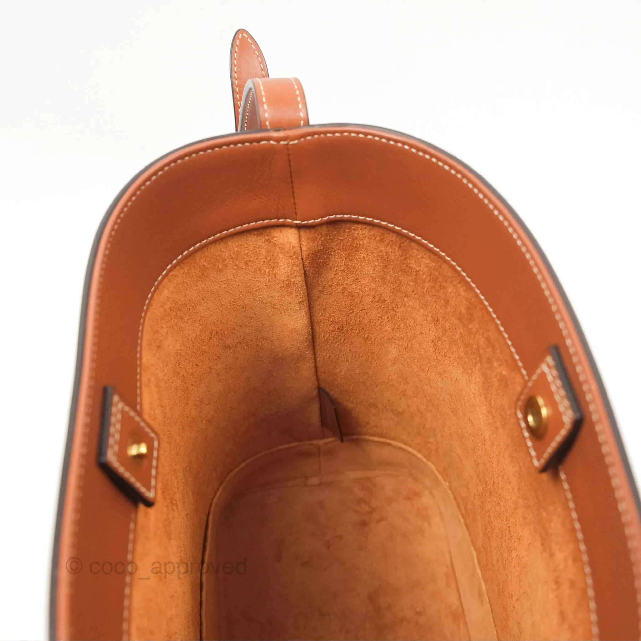 Celine Small Bucket Cuir Triomphe in Calfskin Tan