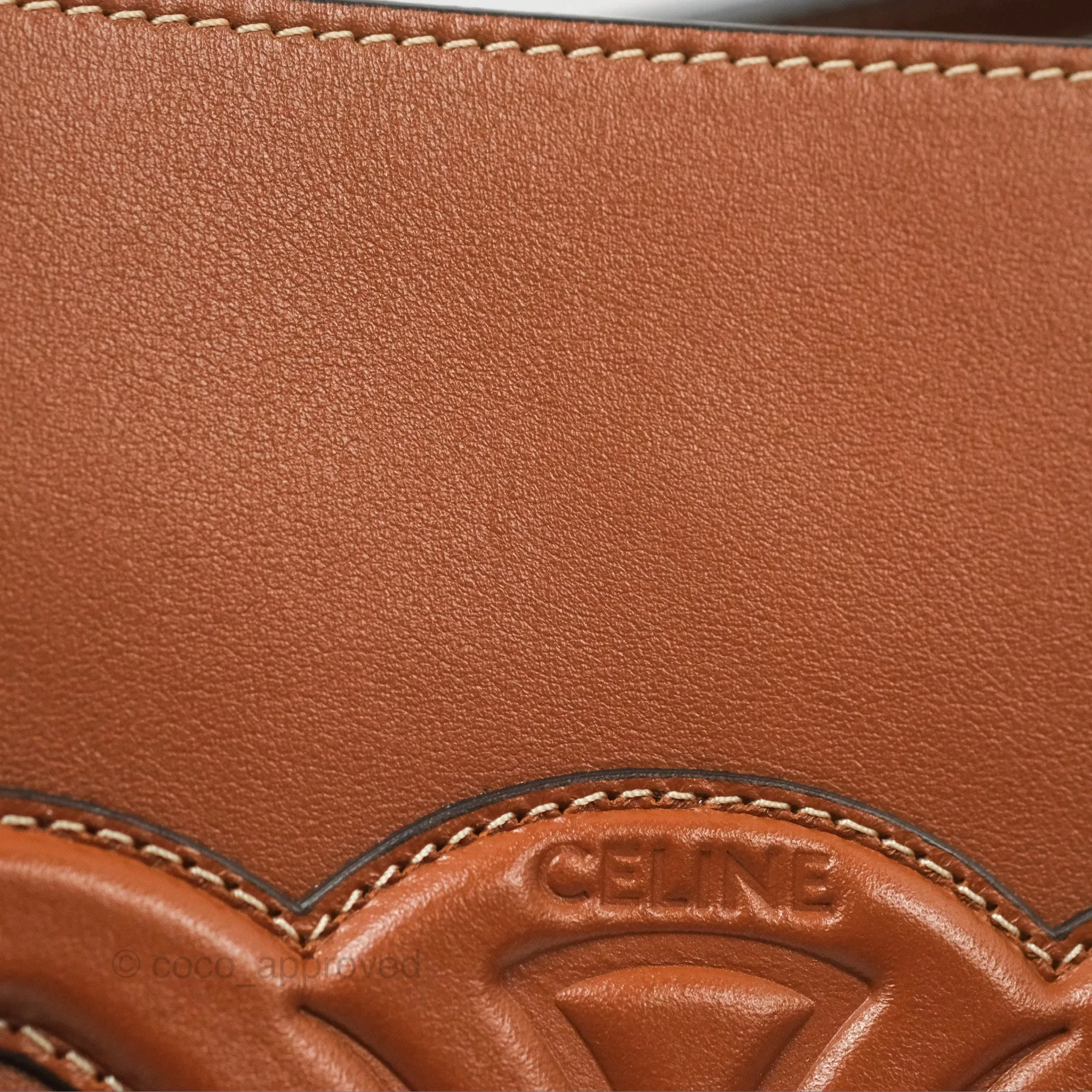 Celine Small Bucket Cuir Triomphe in Calfskin Tan