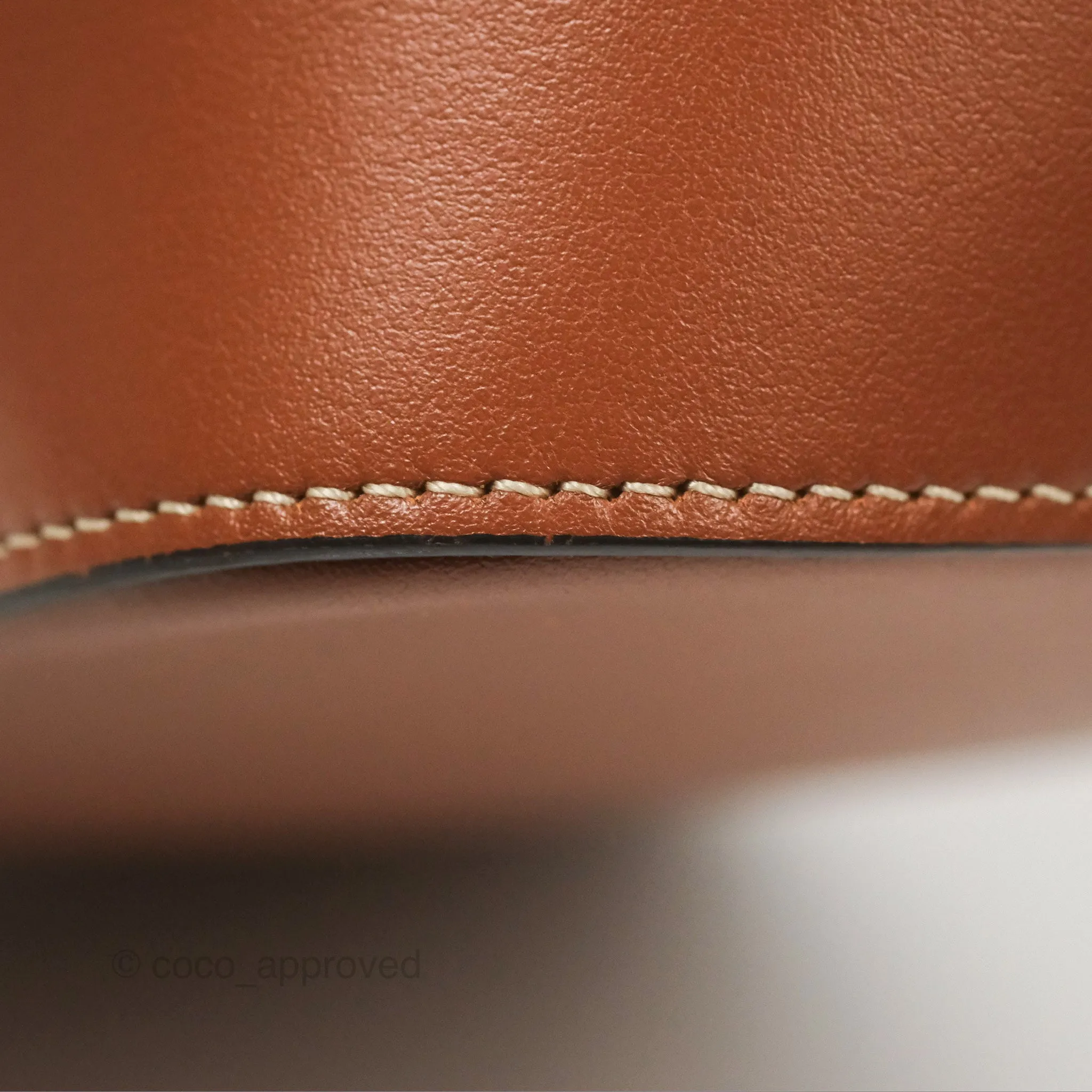 Celine Small Bucket Cuir Triomphe in Calfskin Tan