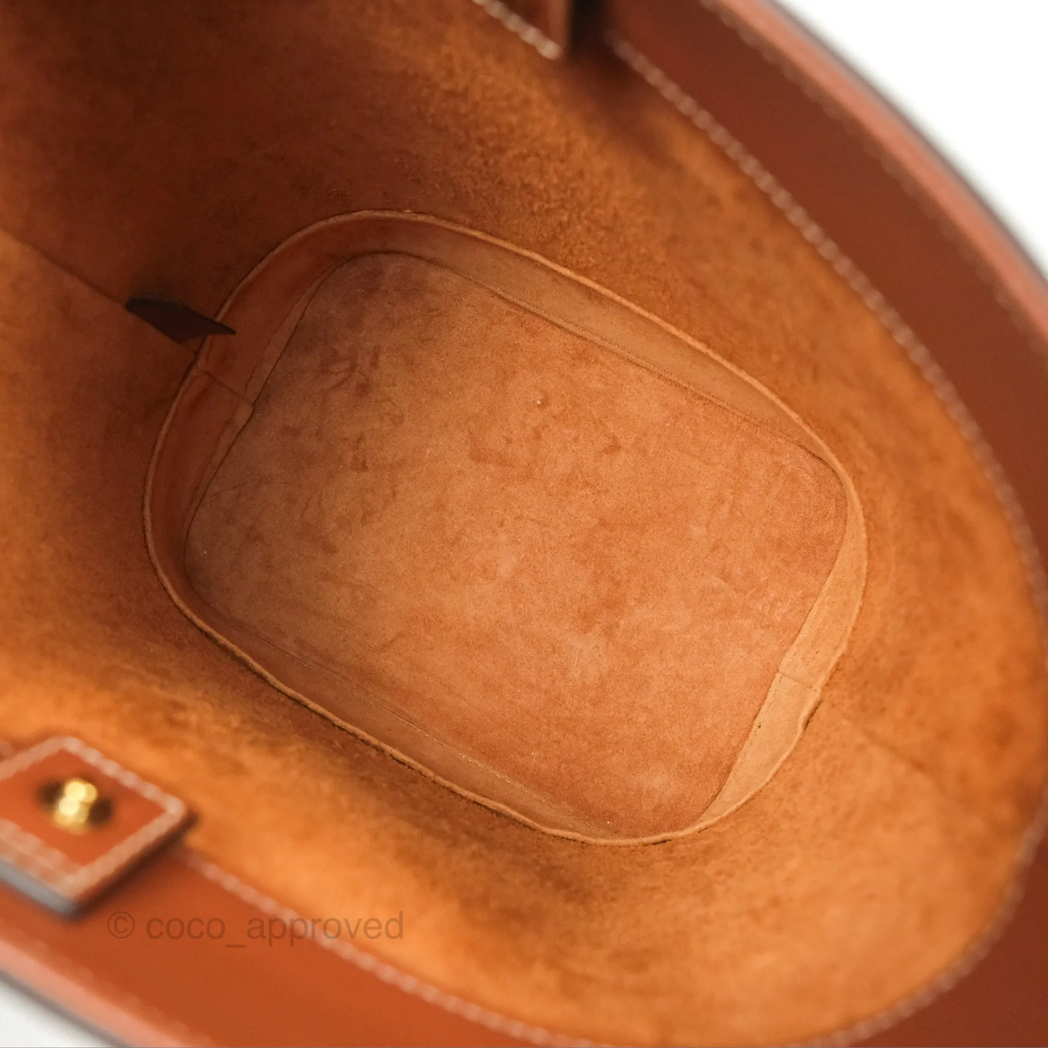 Celine Small Bucket Cuir Triomphe in Calfskin Tan