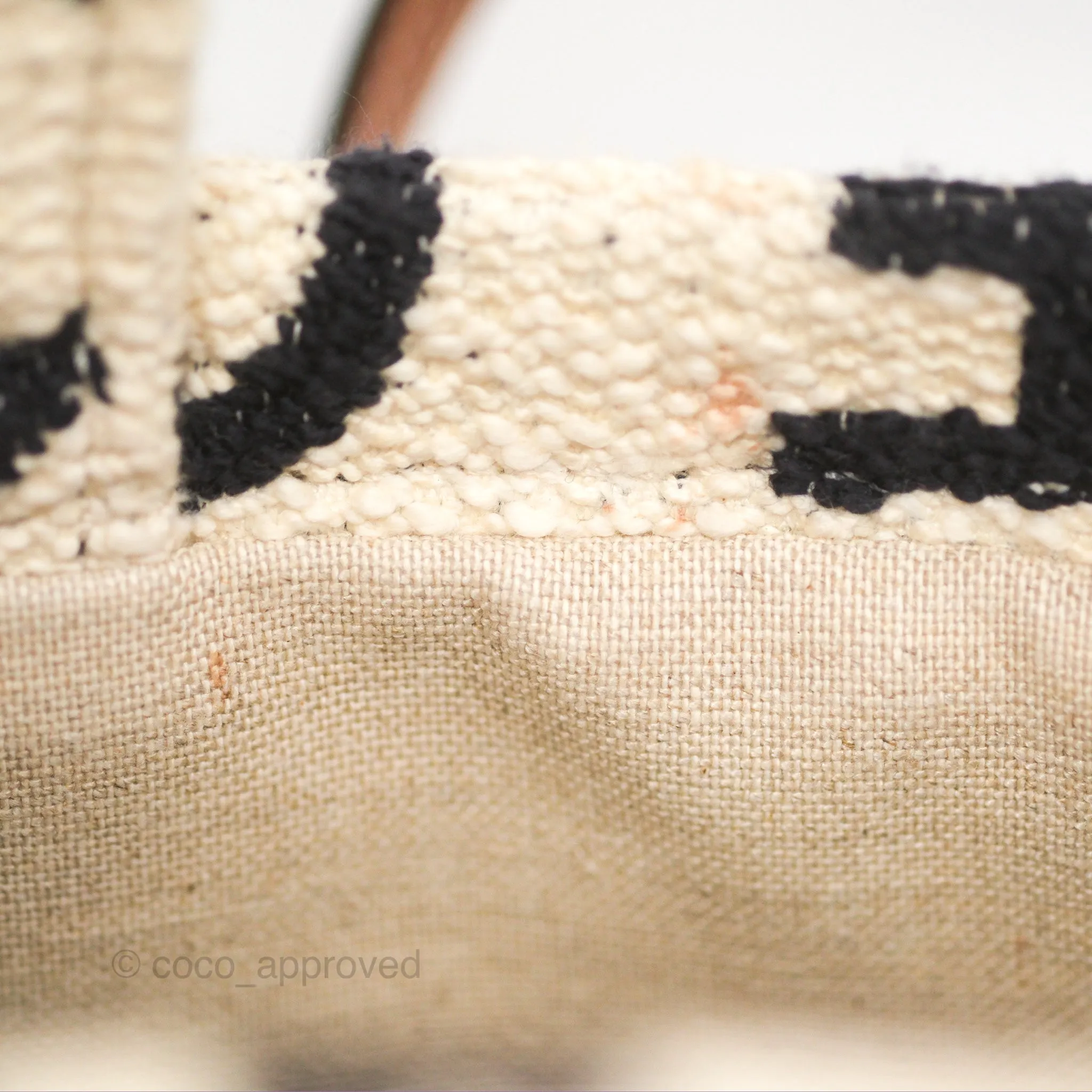 Celine Small Cabas Thais Textile with Celine All-Over White