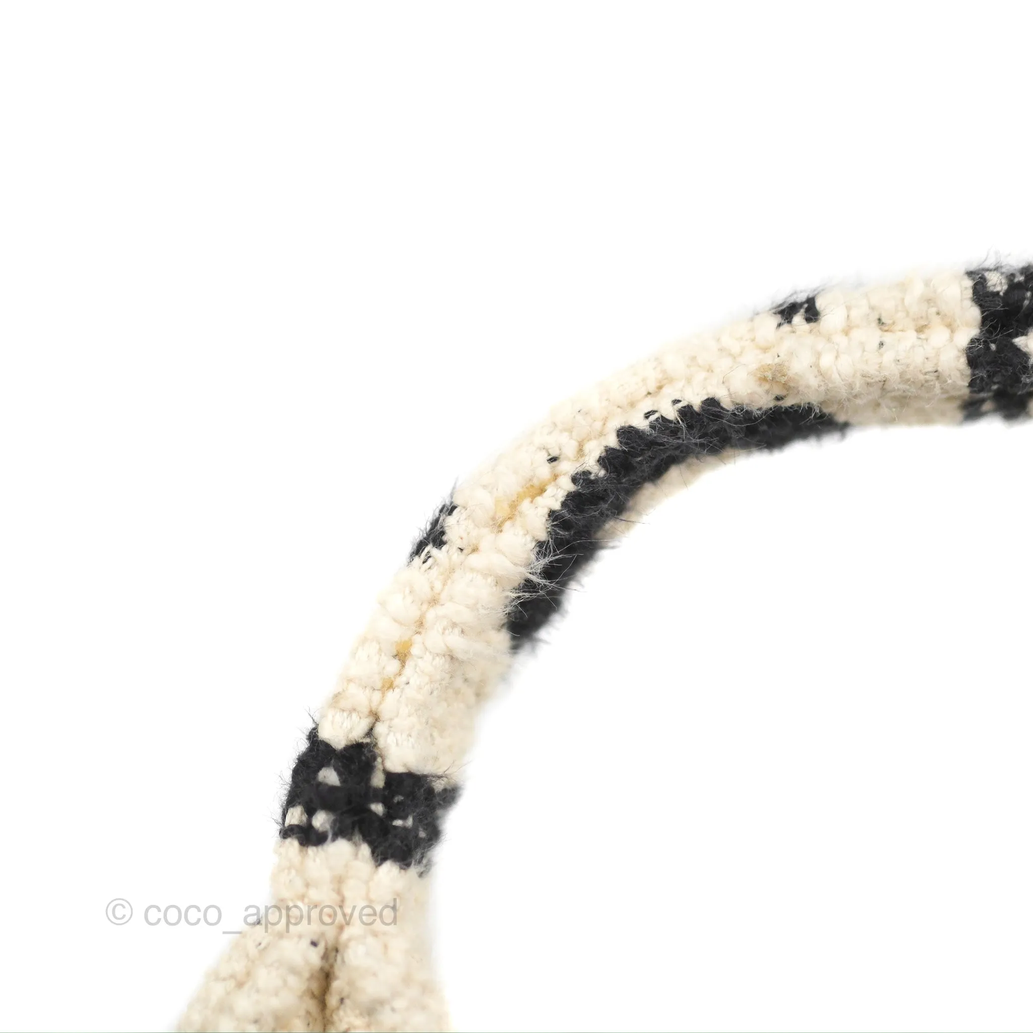 Celine Small Cabas Thais Textile with Celine All-Over White