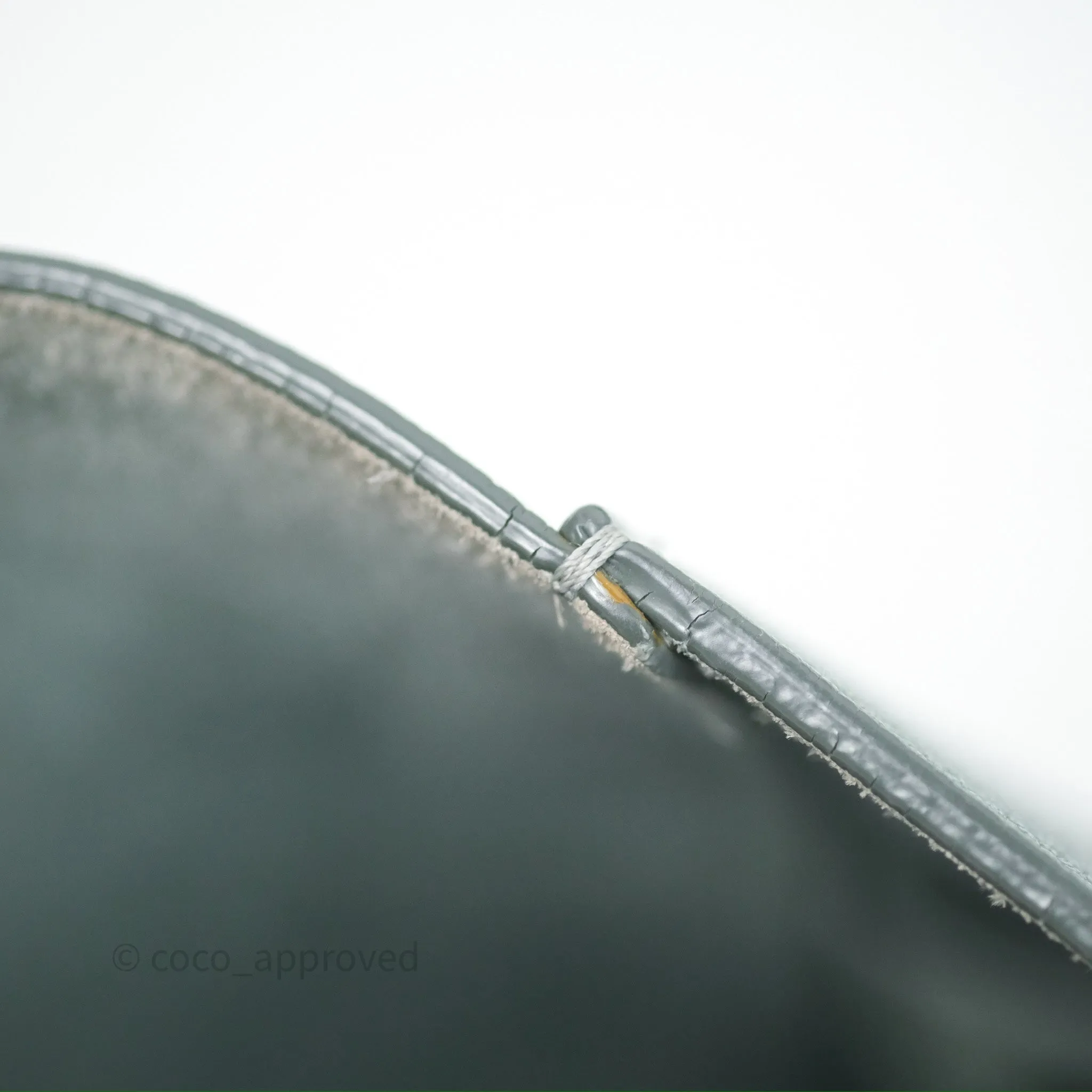Celine Small Sangle Bucket Bag Light Green Celadon Grained Calfskin Silver Hardware