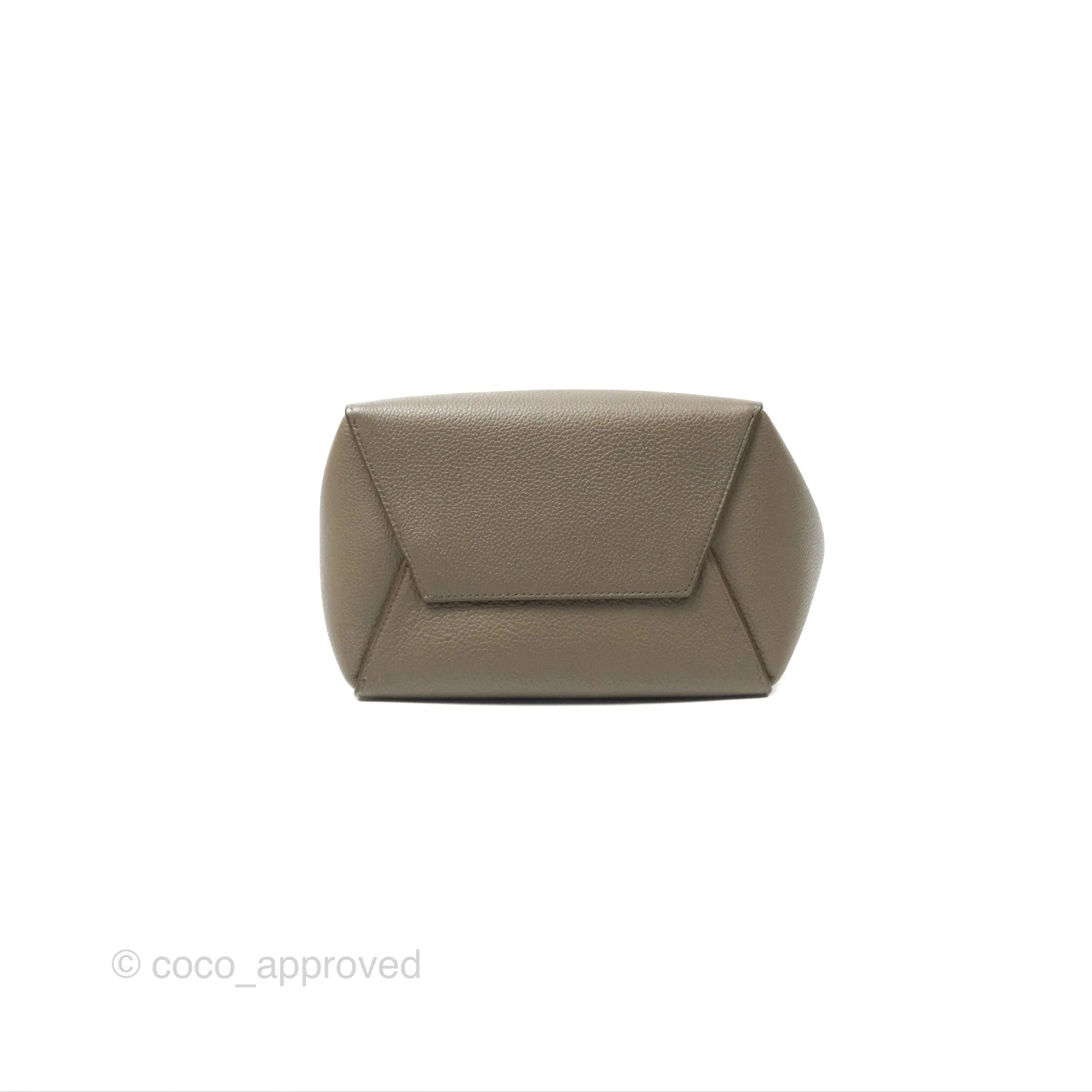 Celine Small Sangle Bucket Bag Taupe Grained Calfskin Gold Hardware