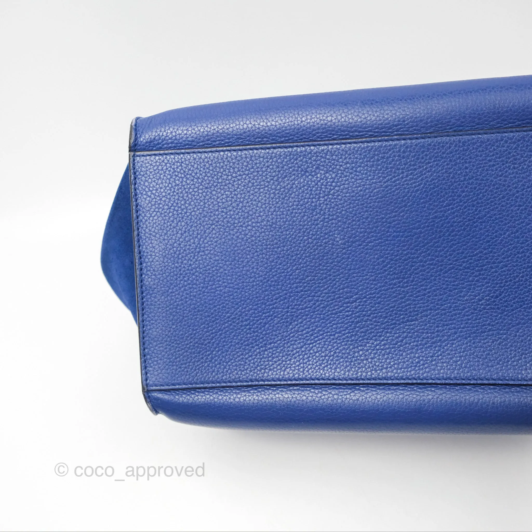 Celine Small Sleek Trapeze Blue Calfskin