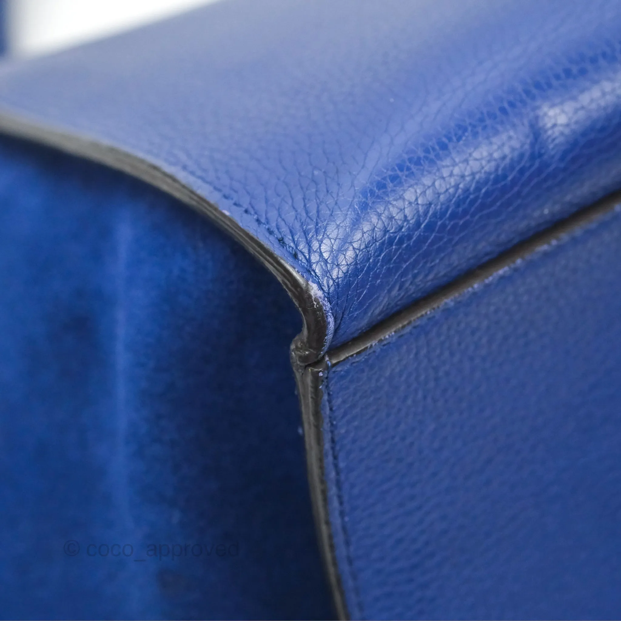 Celine Small Sleek Trapeze Blue Calfskin