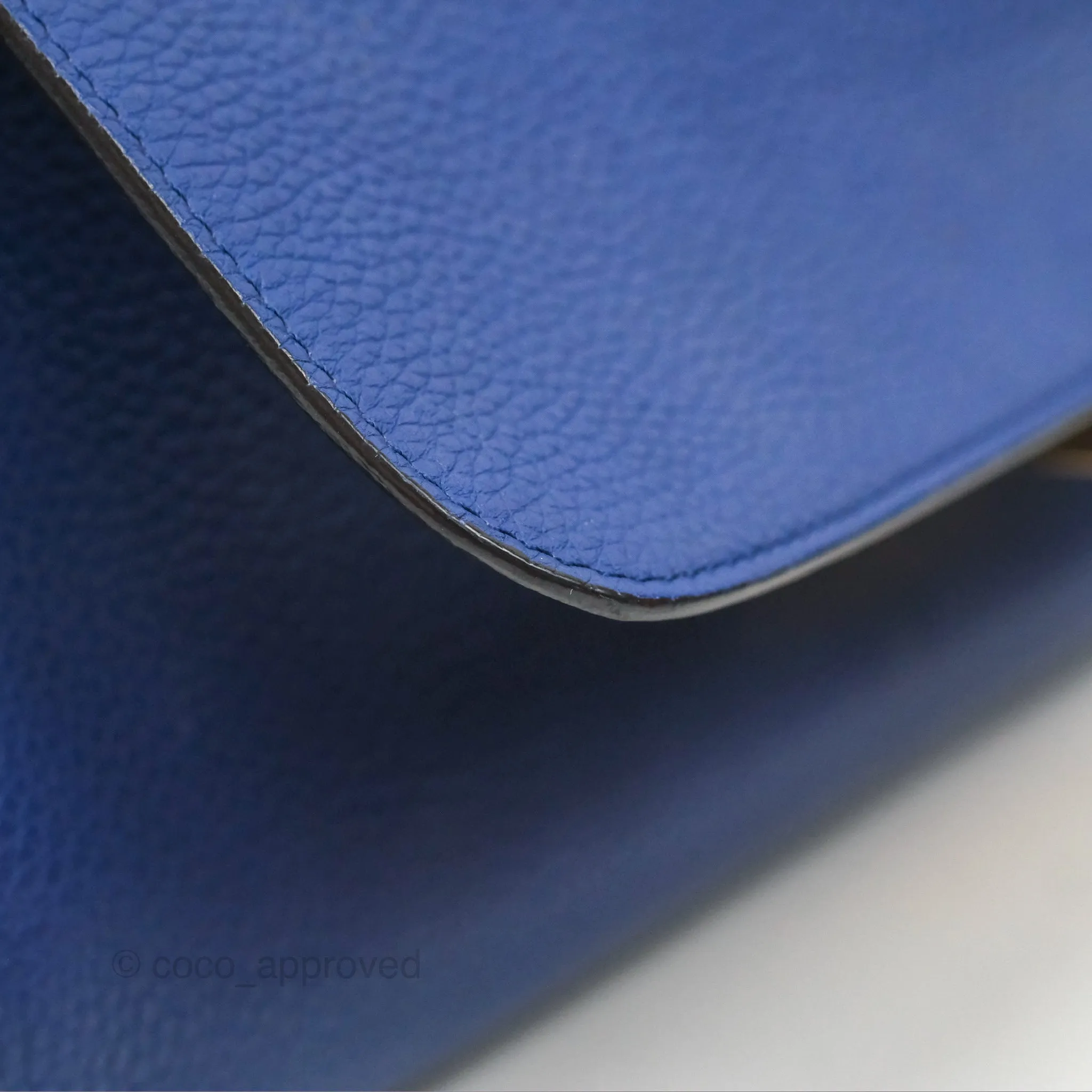 Celine Small Sleek Trapeze Blue Calfskin