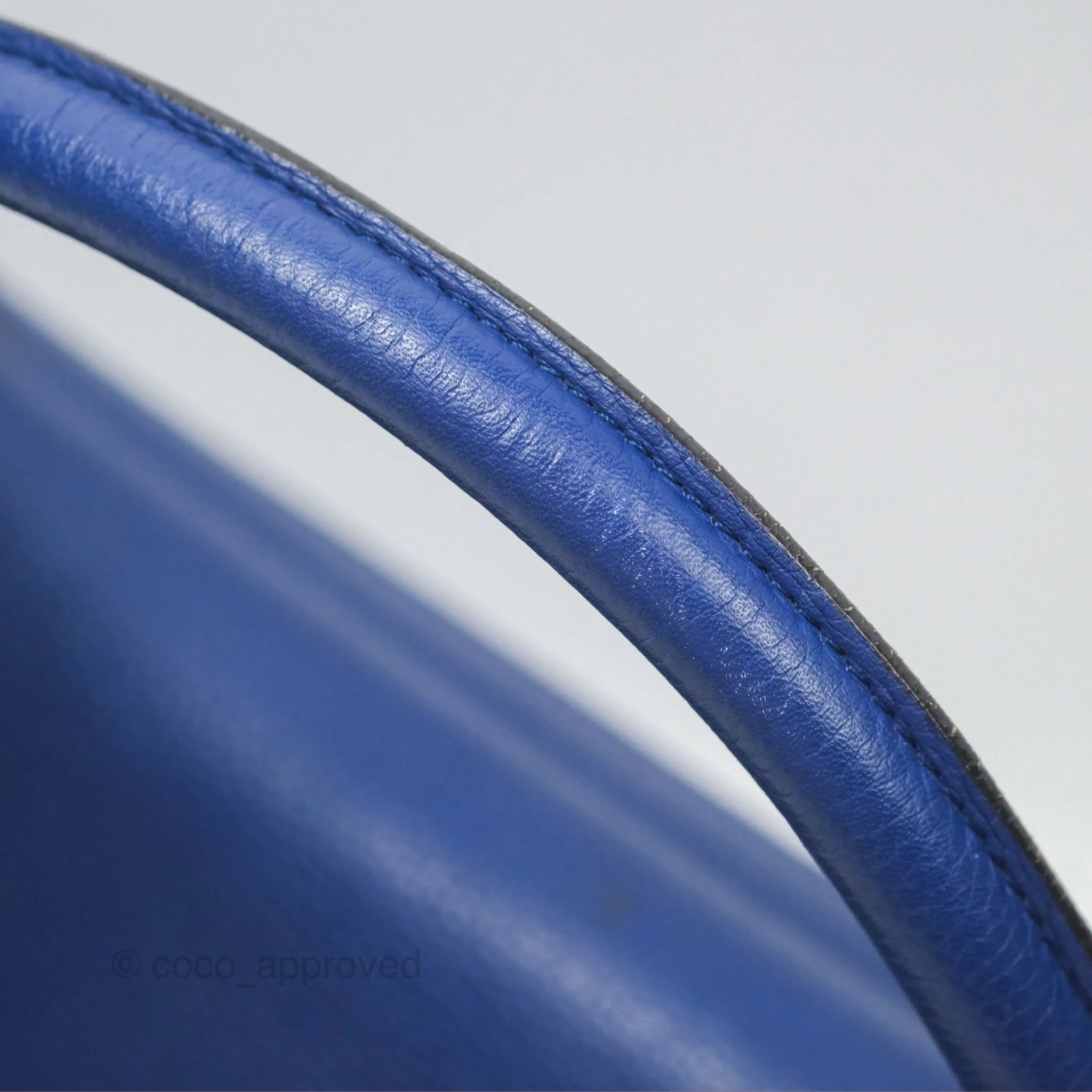 Celine Small Sleek Trapeze Blue Calfskin