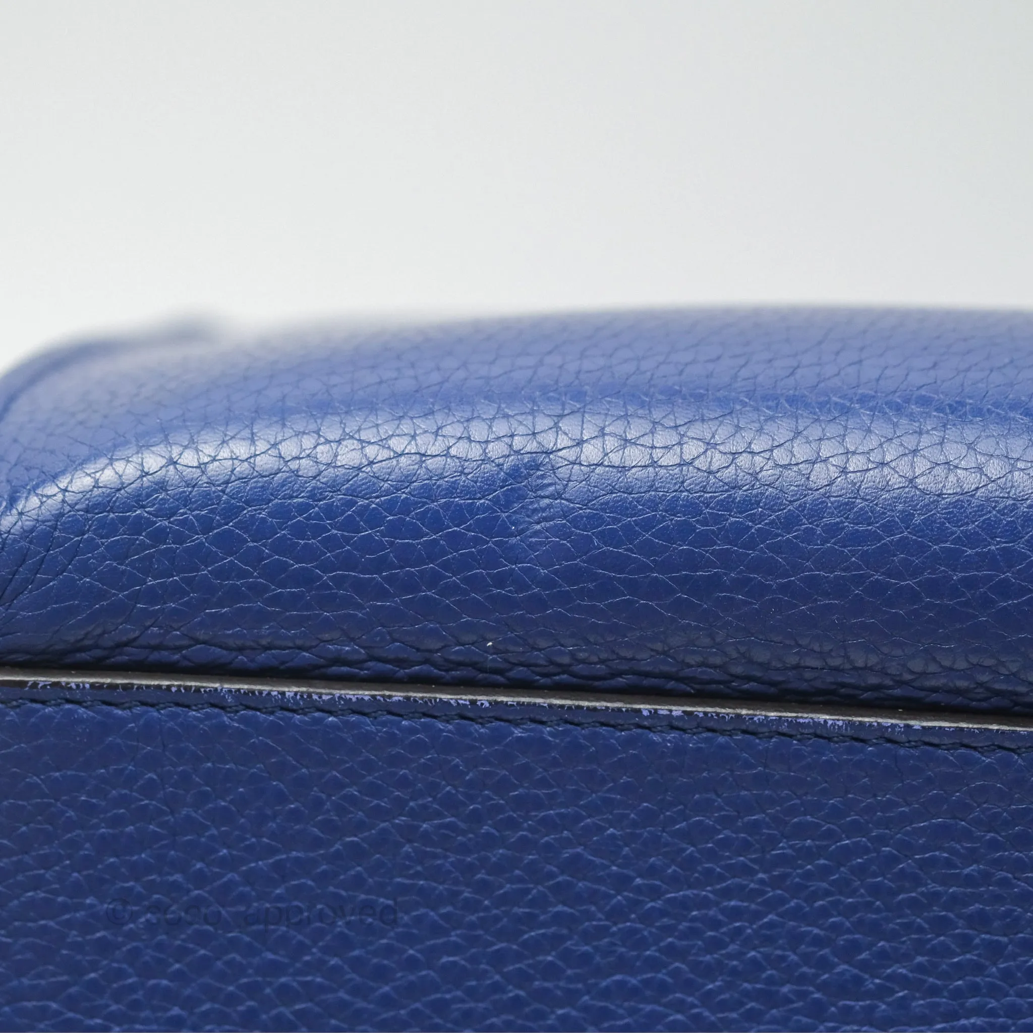 Celine Small Sleek Trapeze Blue Calfskin