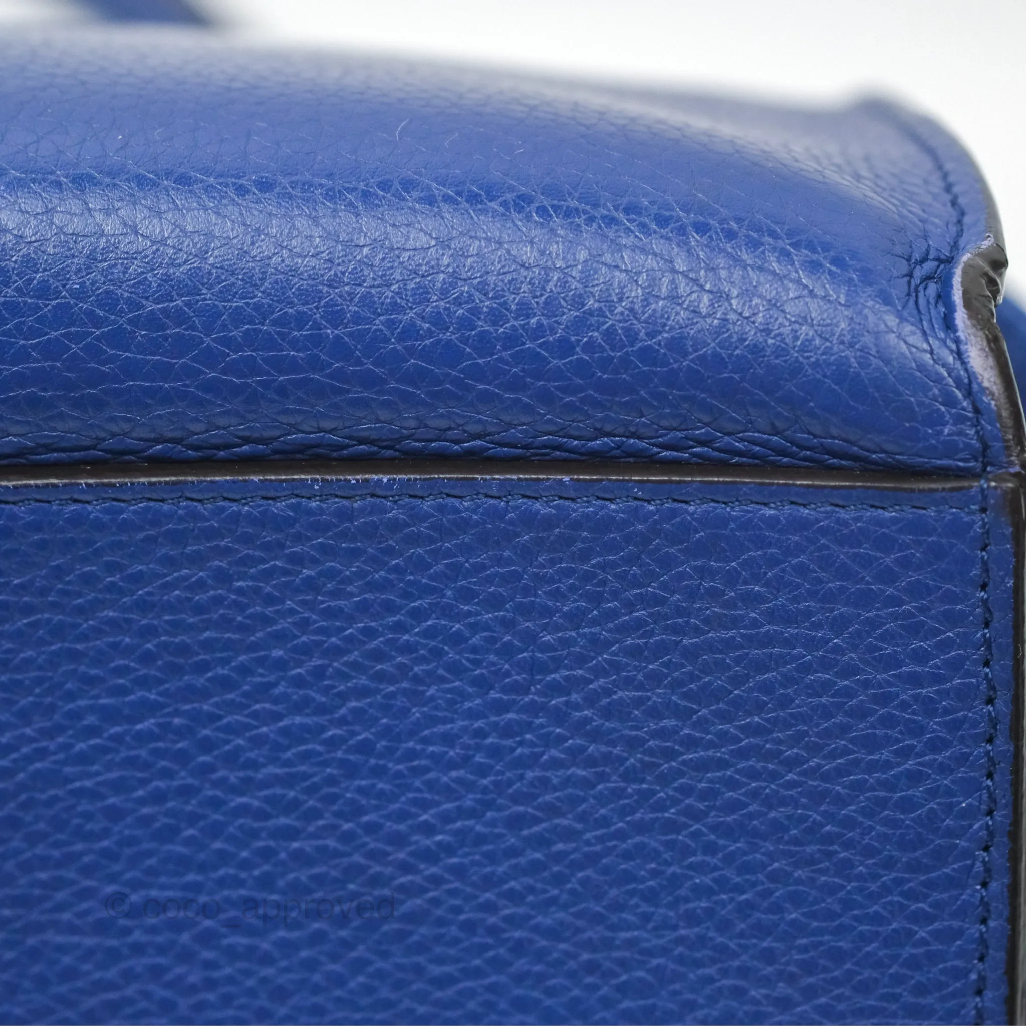 Celine Small Sleek Trapeze Blue Calfskin