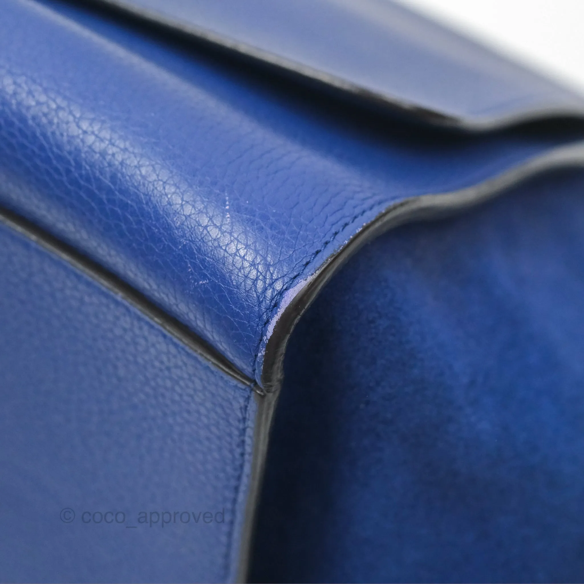 Celine Small Sleek Trapeze Blue Calfskin