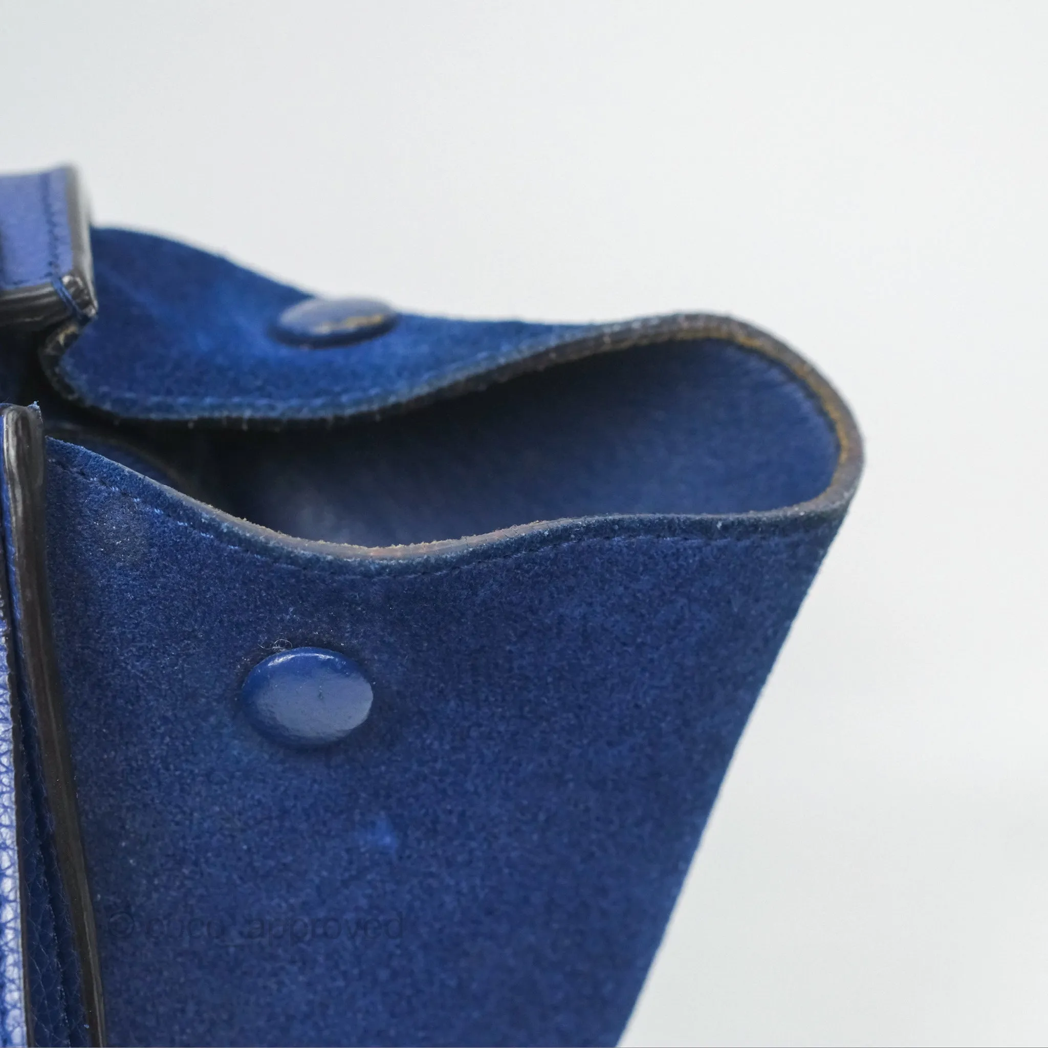 Celine Small Sleek Trapeze Blue Calfskin
