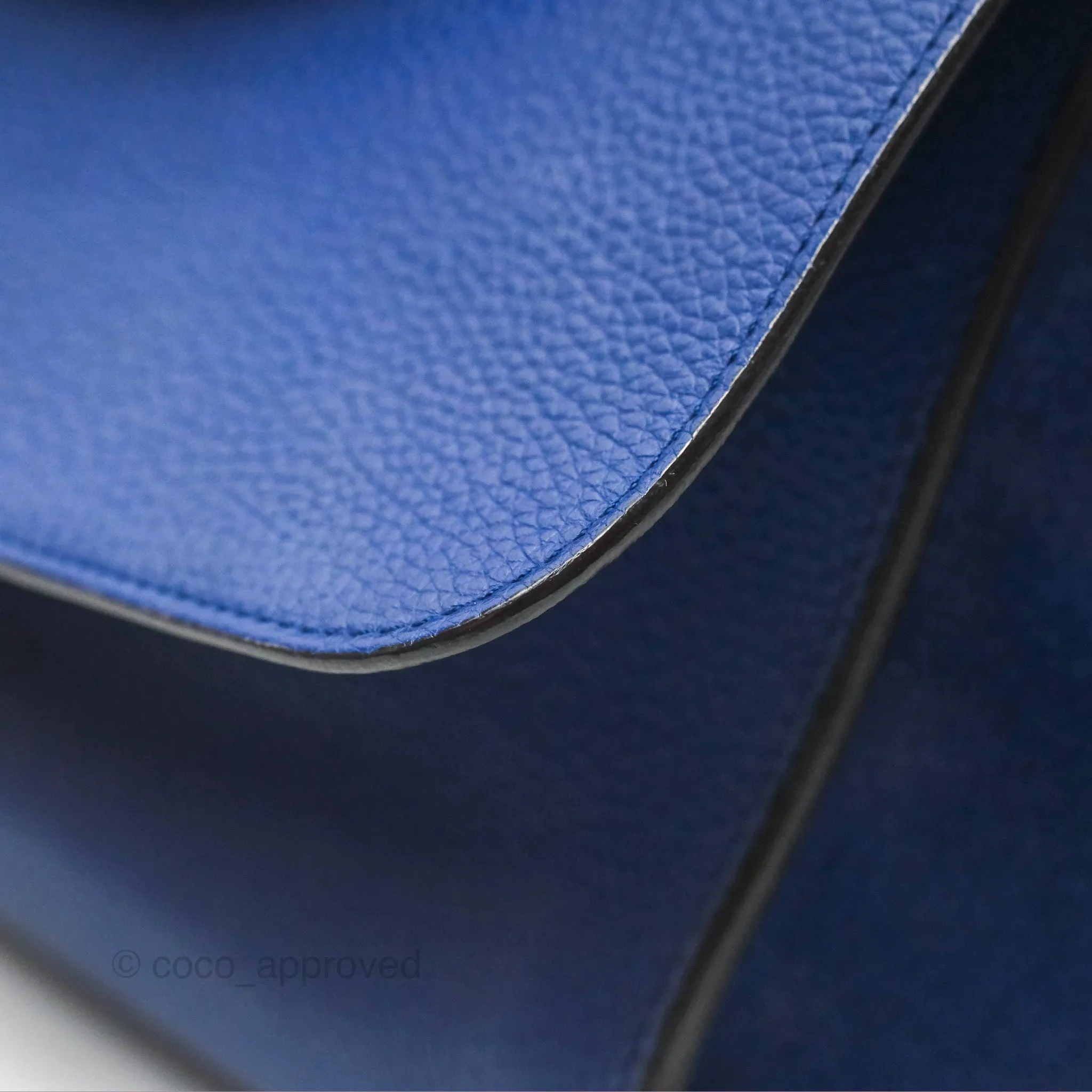 Celine Small Sleek Trapeze Blue Calfskin