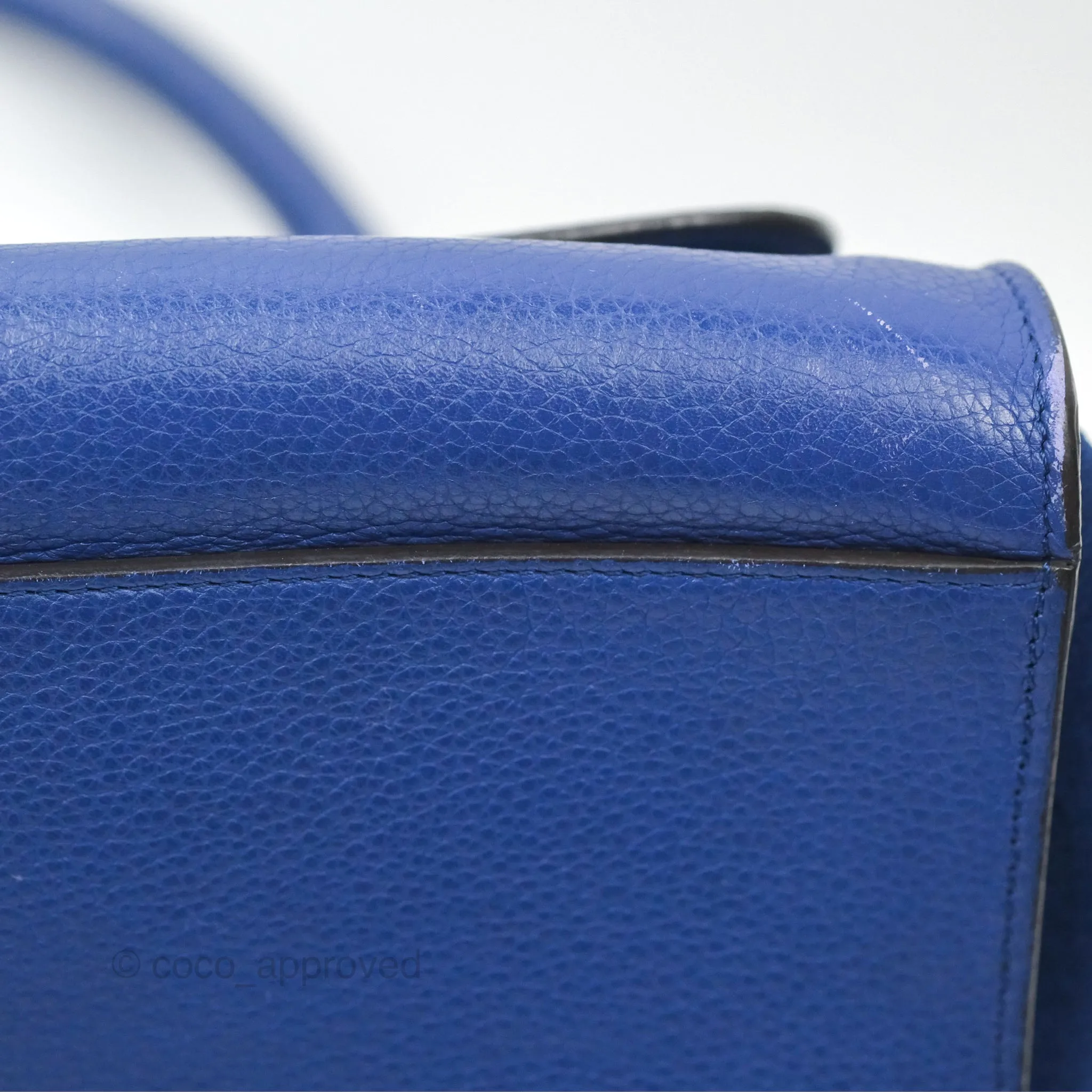 Celine Small Sleek Trapeze Blue Calfskin