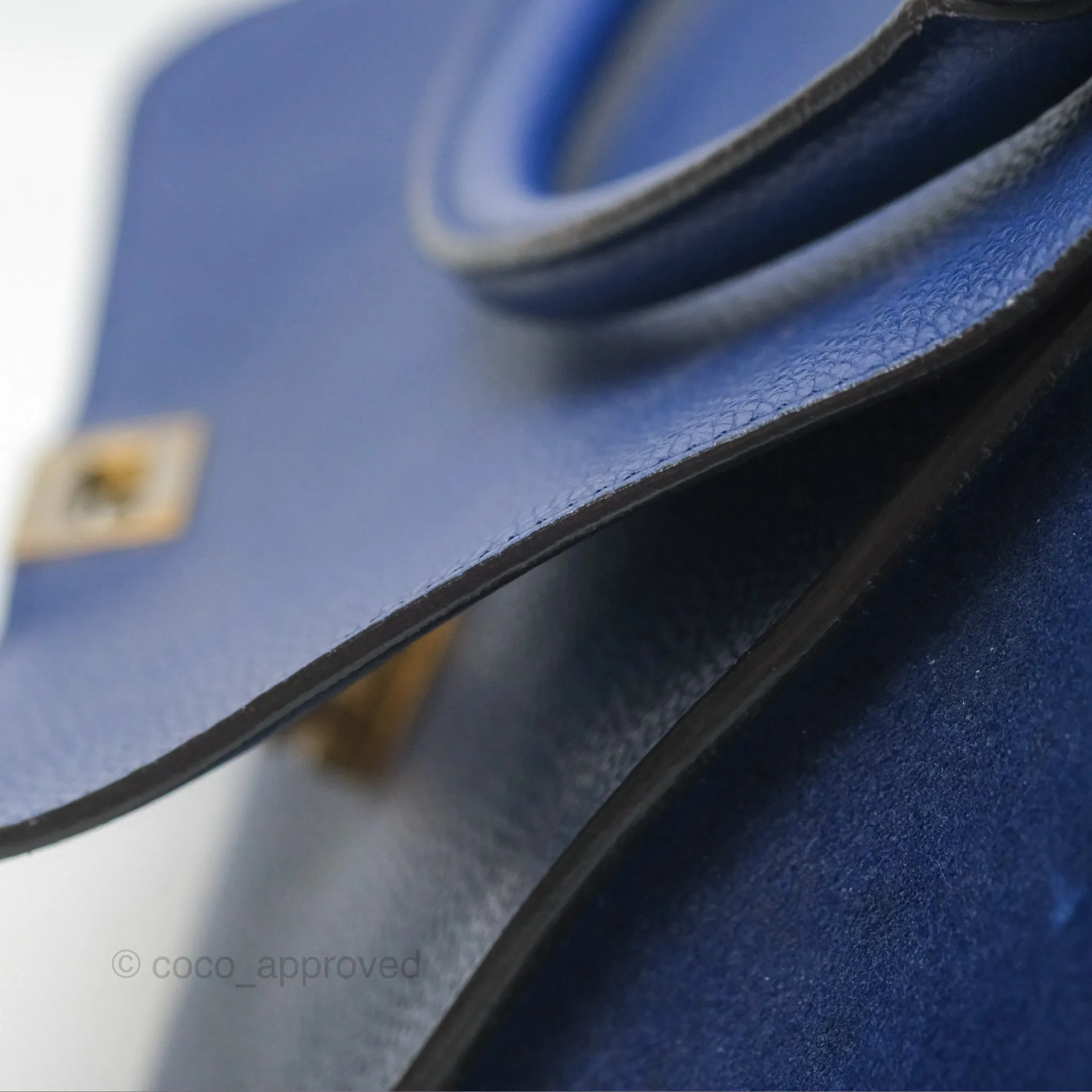 Celine Small Sleek Trapeze Blue Calfskin