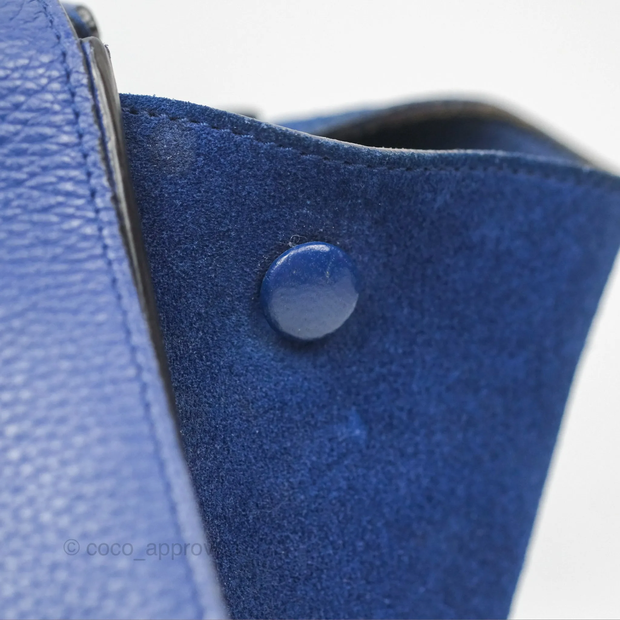 Celine Small Sleek Trapeze Blue Calfskin