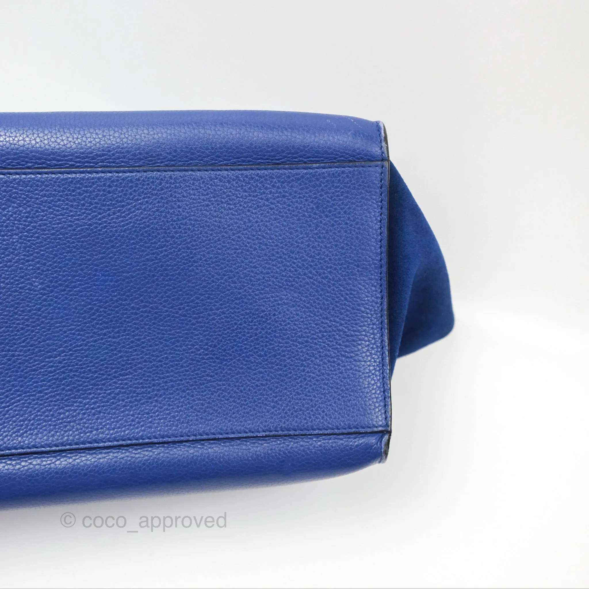 Celine Small Sleek Trapeze Blue Calfskin