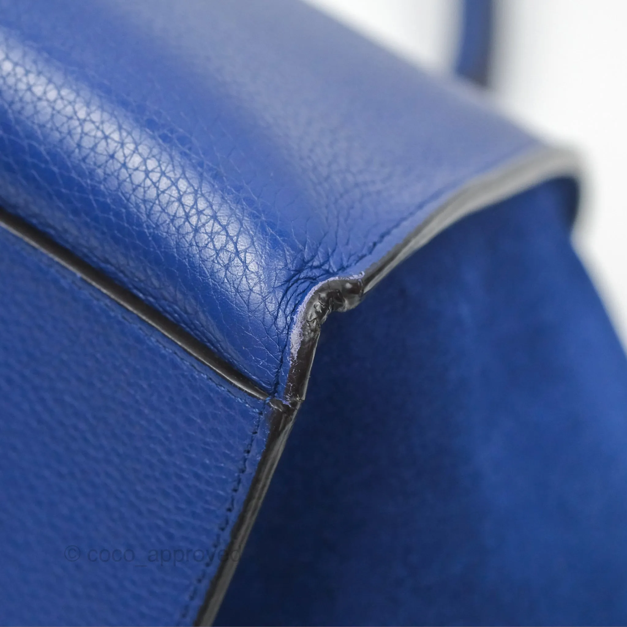 Celine Small Sleek Trapeze Blue Calfskin