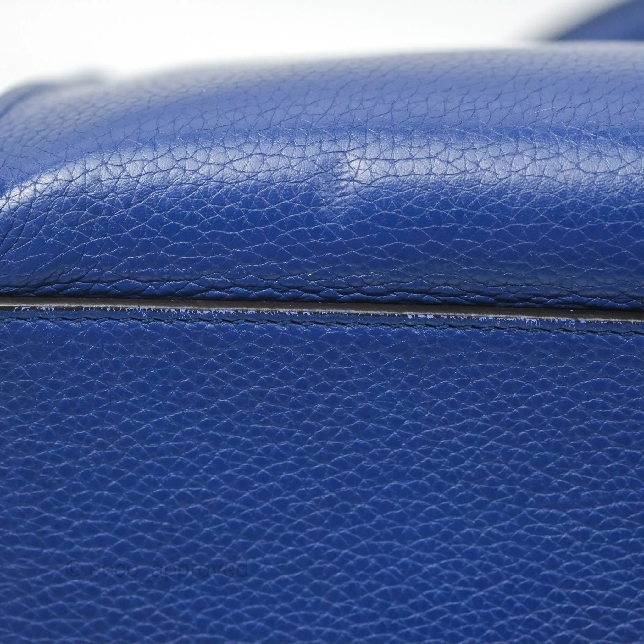 Celine Small Sleek Trapeze Blue Calfskin