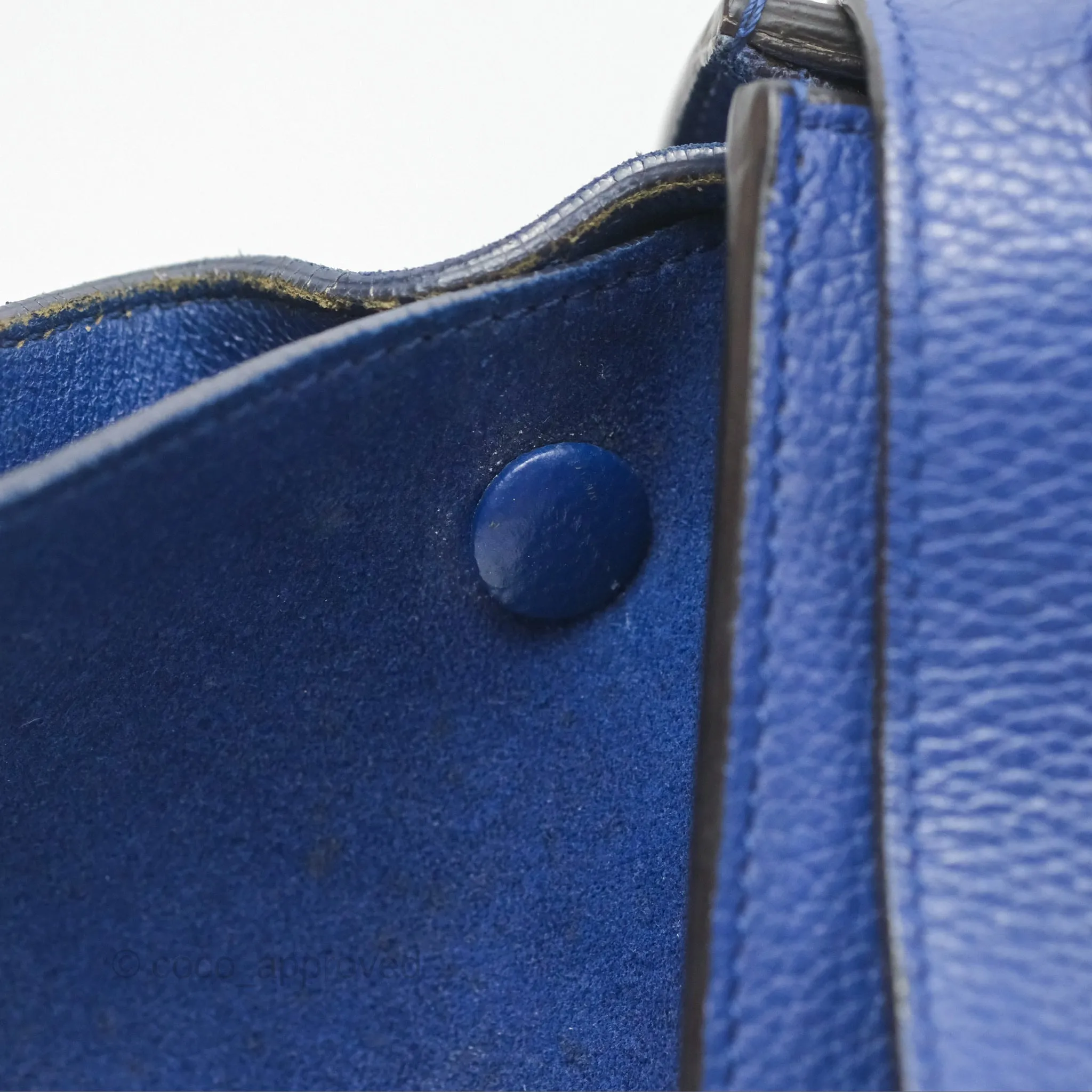 Celine Small Sleek Trapeze Blue Calfskin