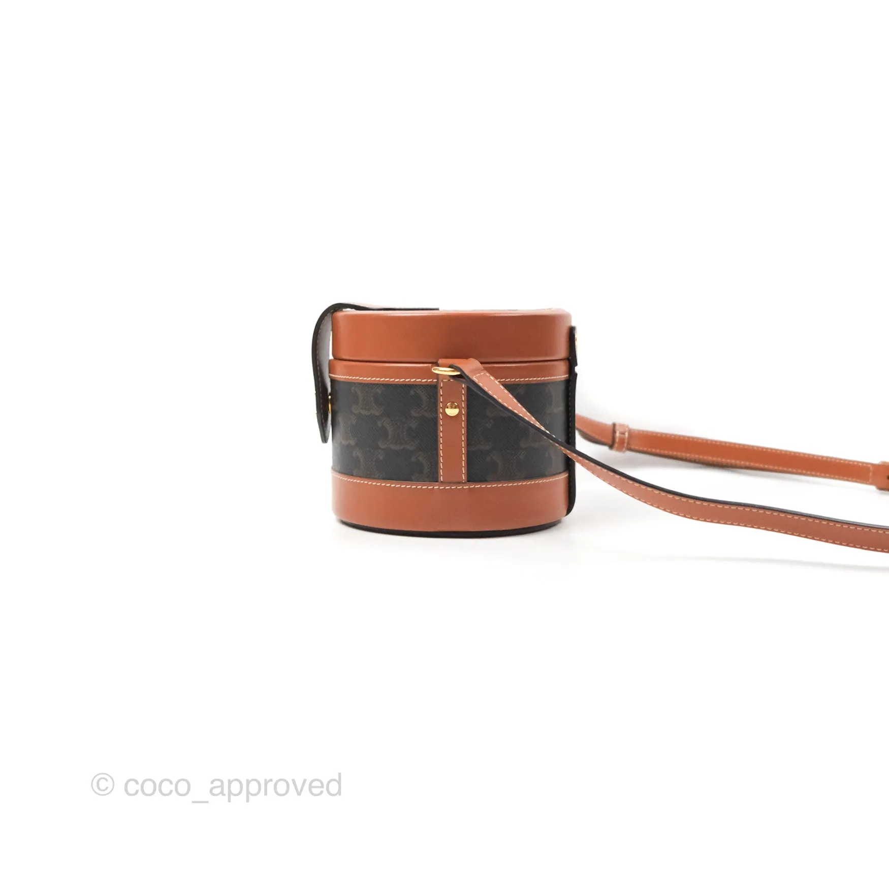 Celine Small Tambour Triomphe Canvas