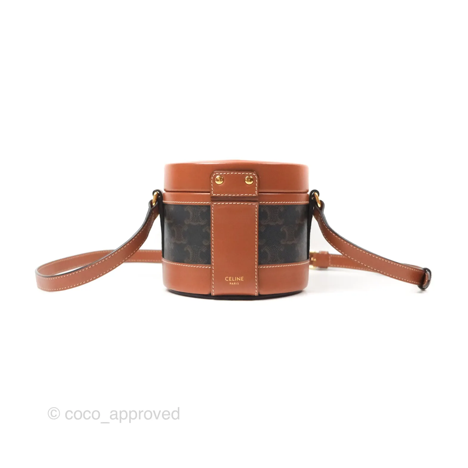 Celine Small Tambour Triomphe Canvas