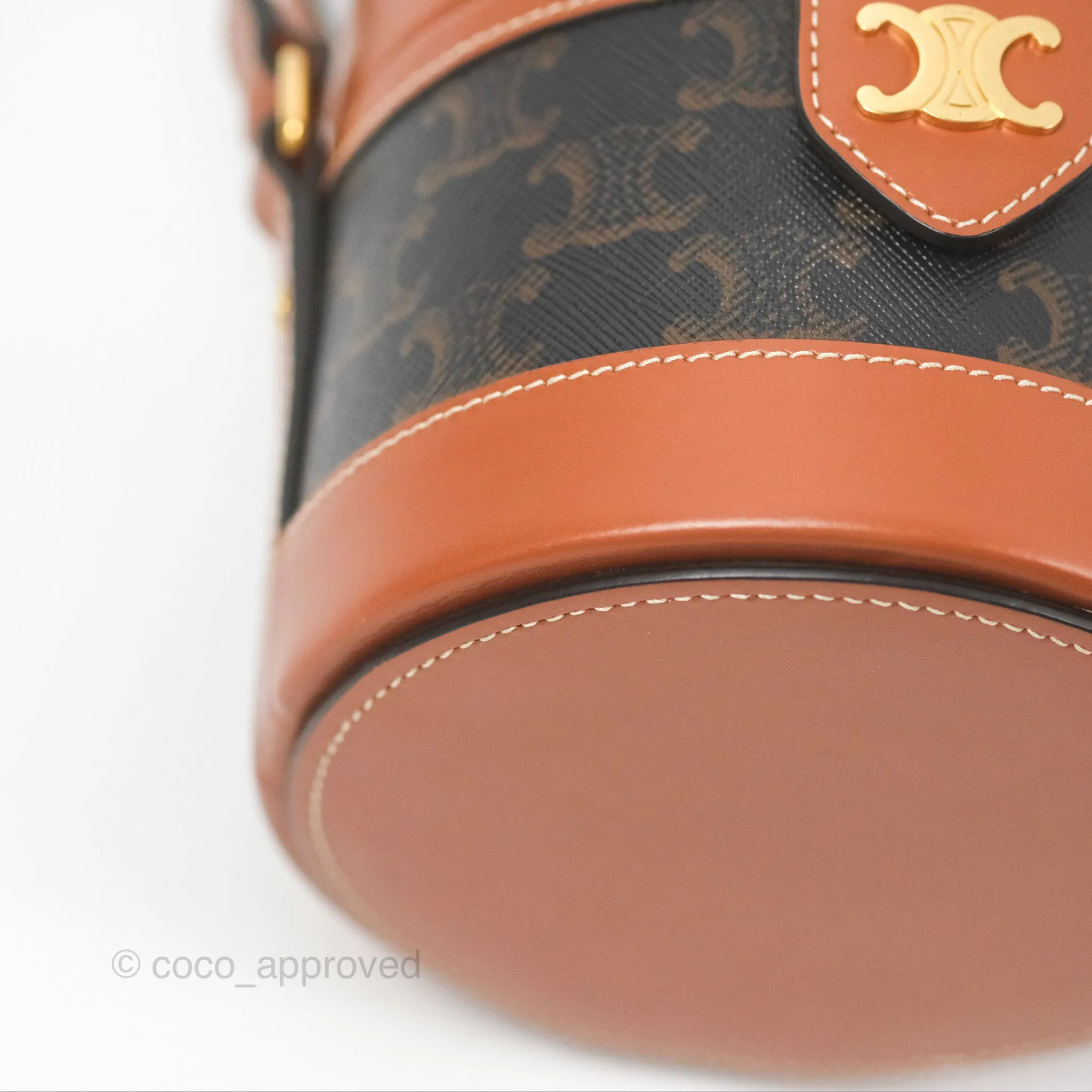 Celine Small Tambour Triomphe Canvas