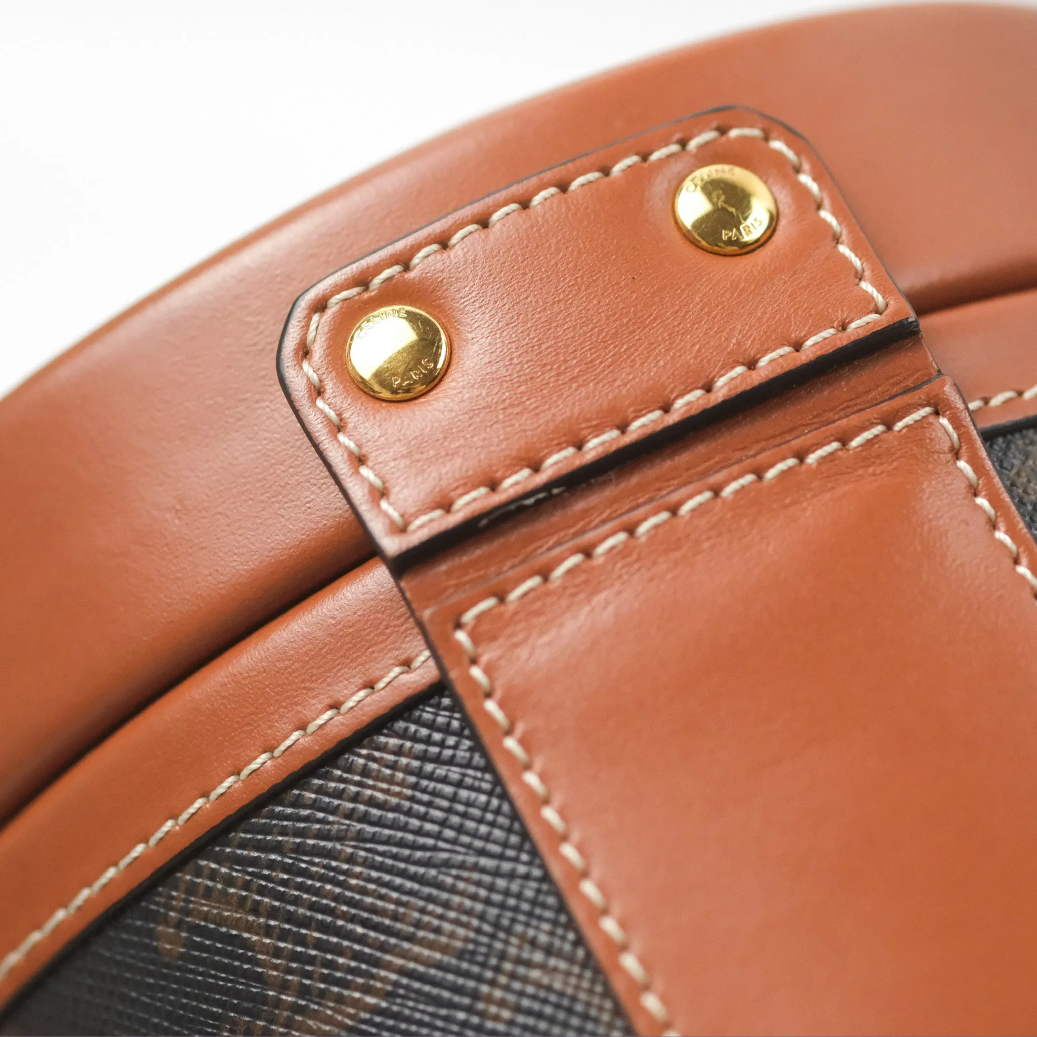 Celine Small Tambour Triomphe Canvas