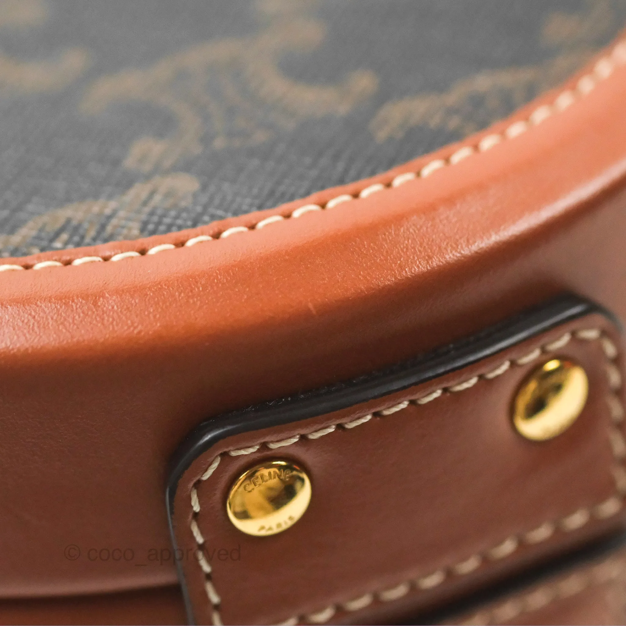 Celine Small Tambour Triomphe Canvas