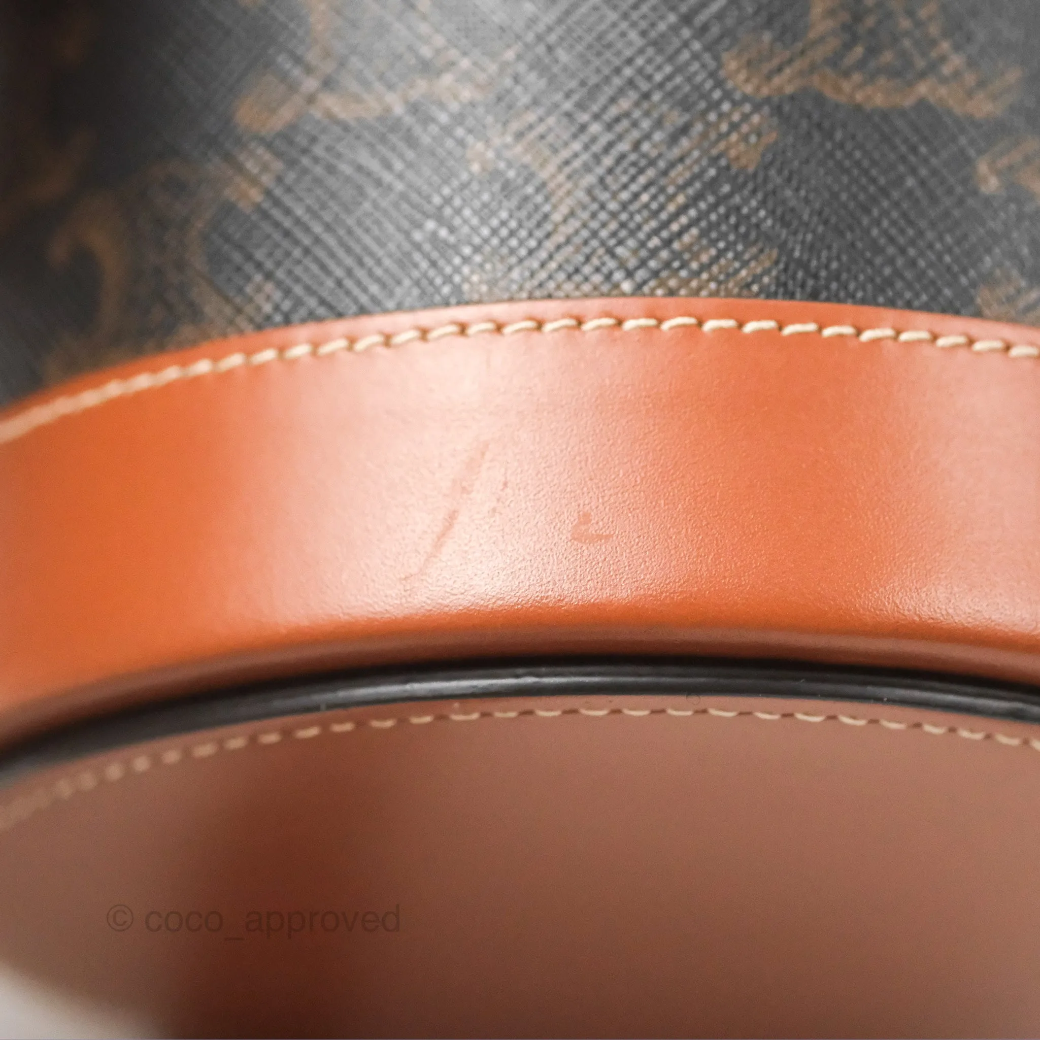 Celine Small Tambour Triomphe Canvas