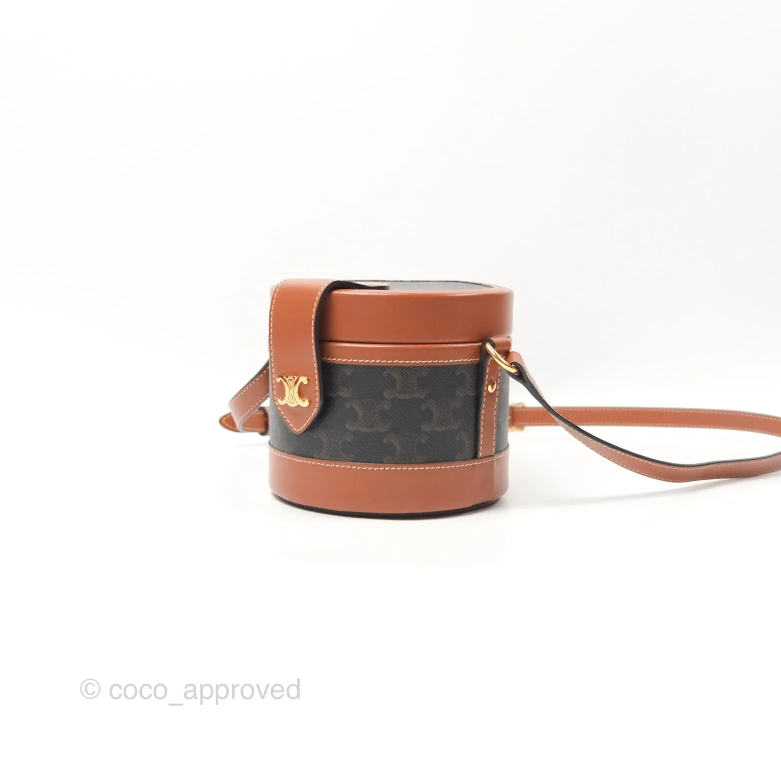 Celine Small Tambour Triomphe Canvas