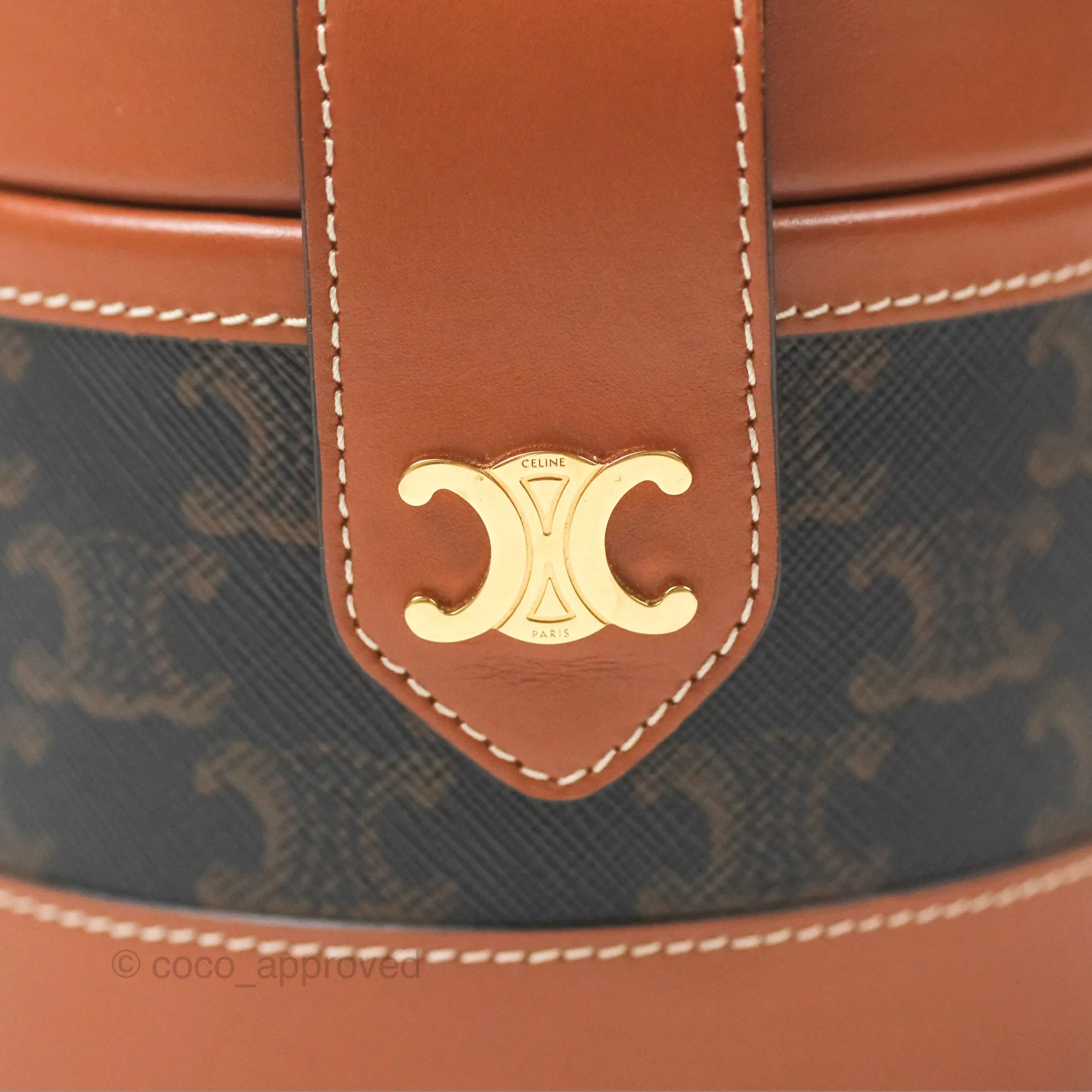 Celine Small Tambour Triomphe Canvas