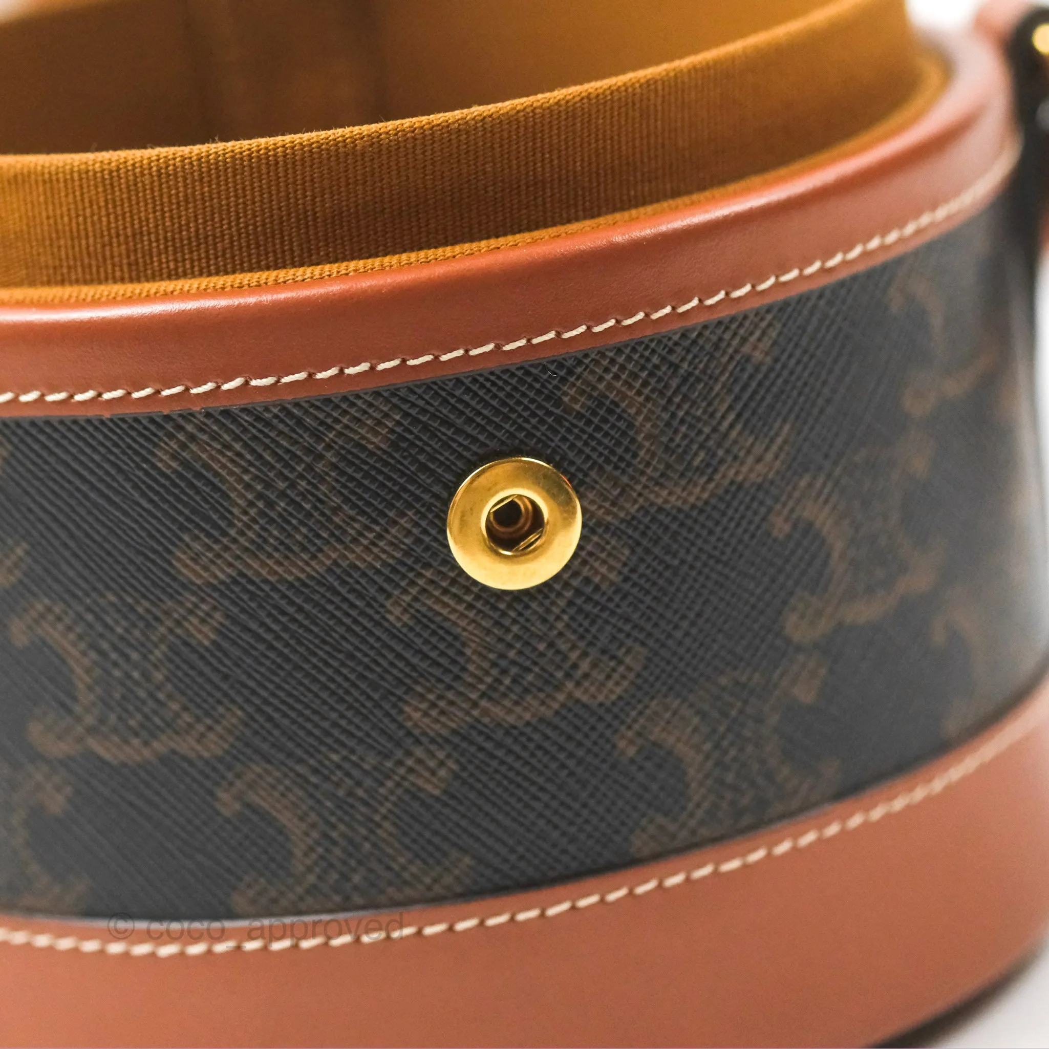 Celine Small Tambour Triomphe Canvas