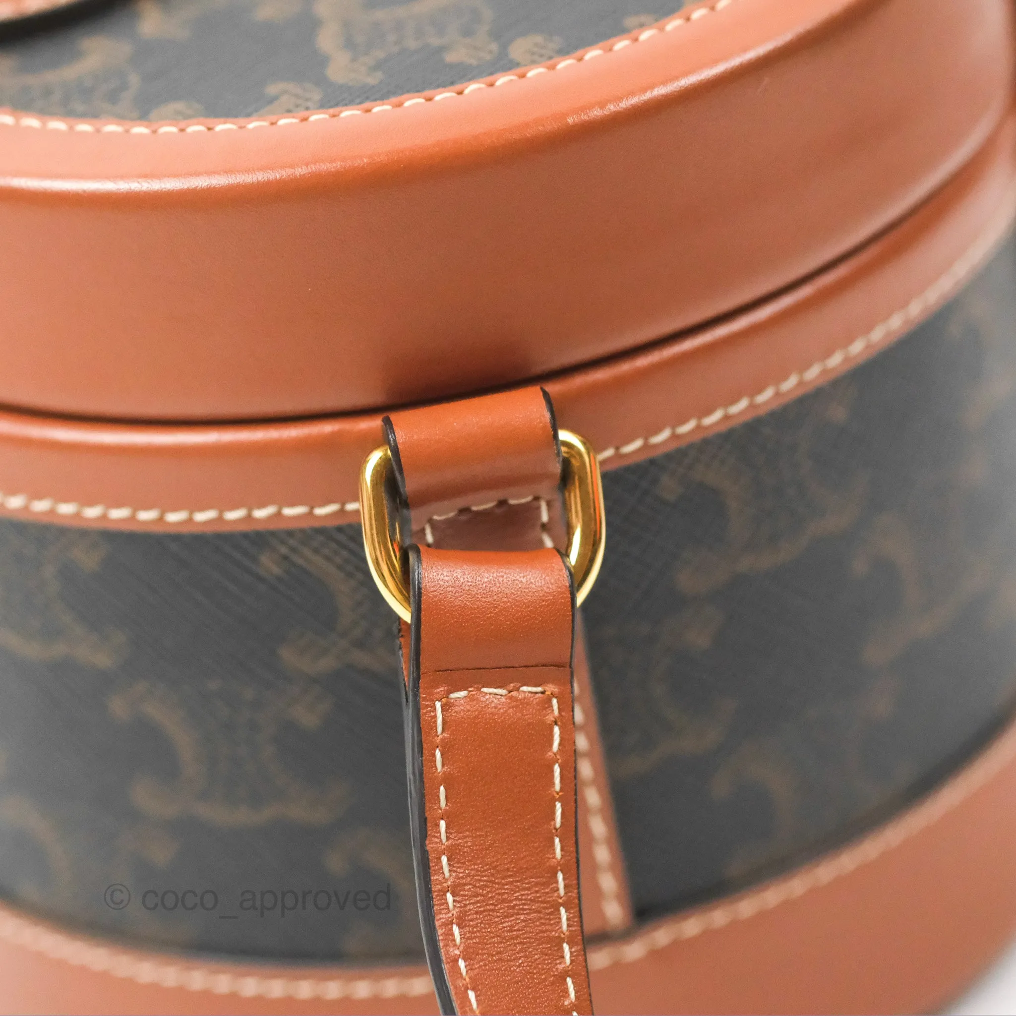 Celine Small Tambour Triomphe Canvas