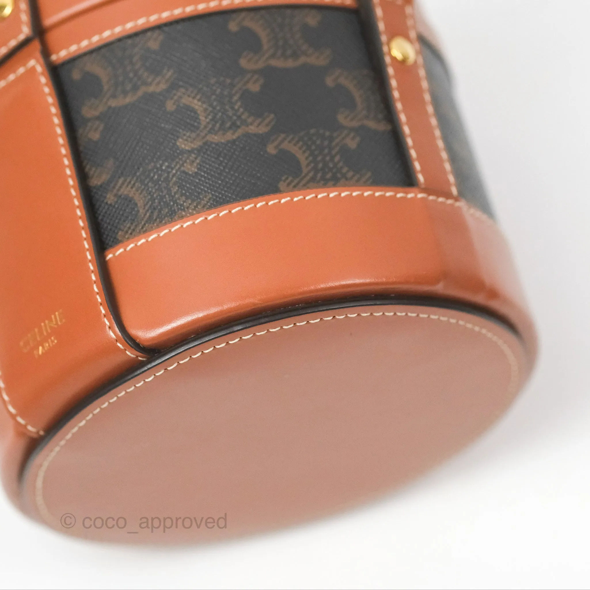 Celine Small Tambour Triomphe Canvas