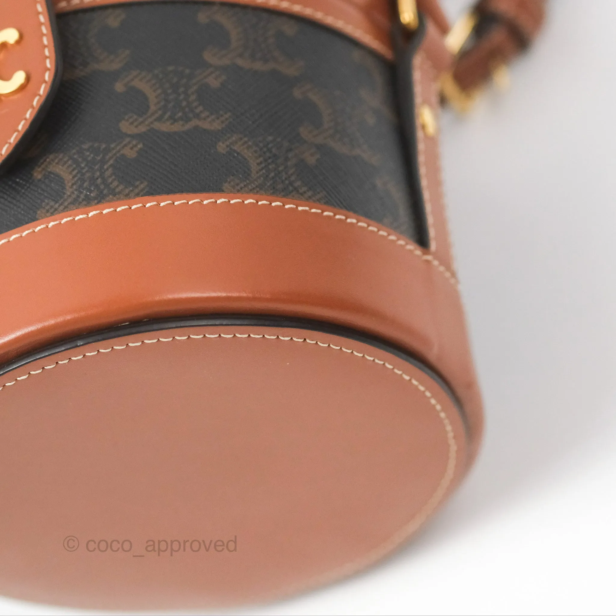 Celine Small Tambour Triomphe Canvas